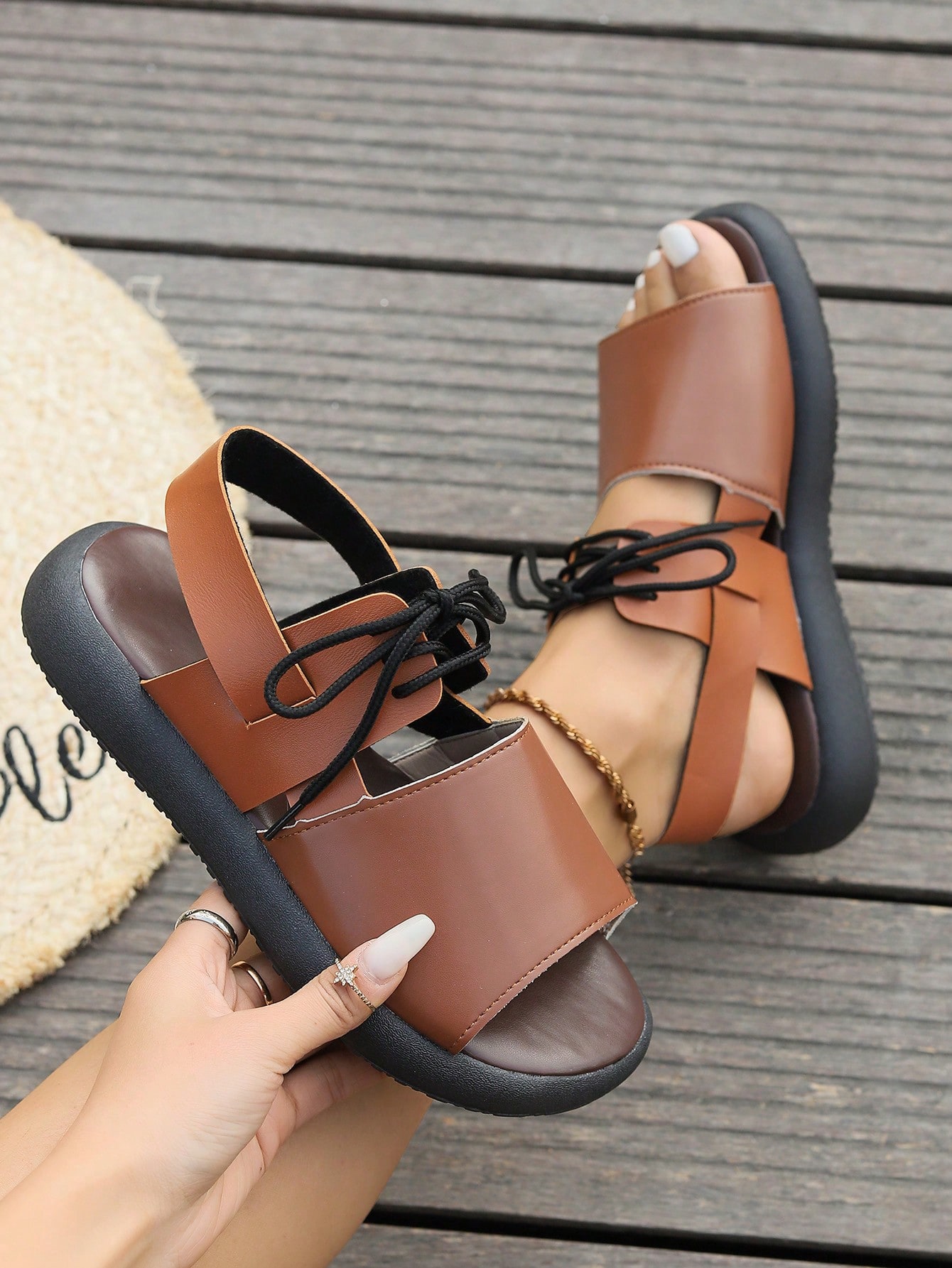 In Brown Women Wedges & Flatform