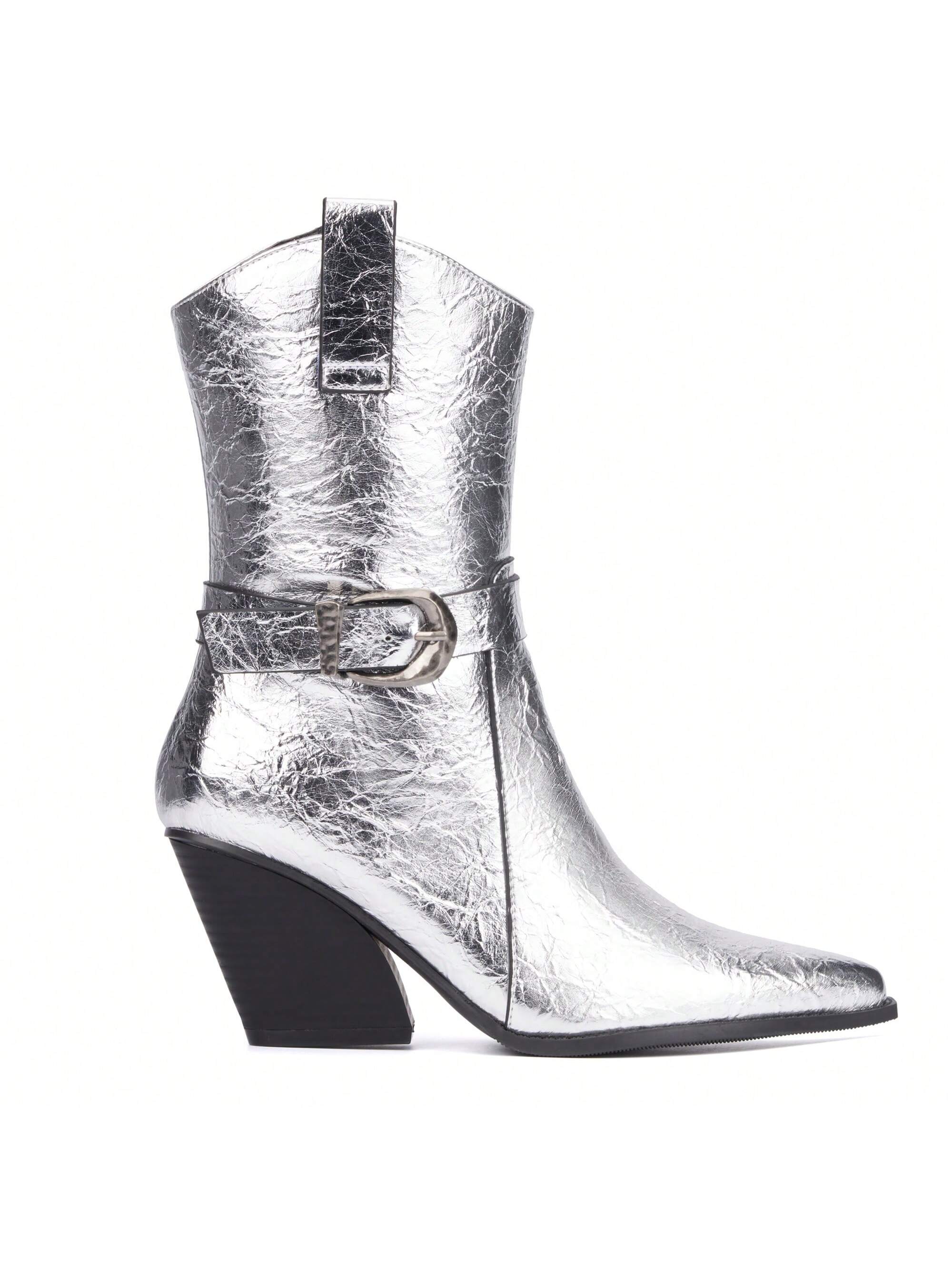 In Silver Women Ankle Boots & Booties