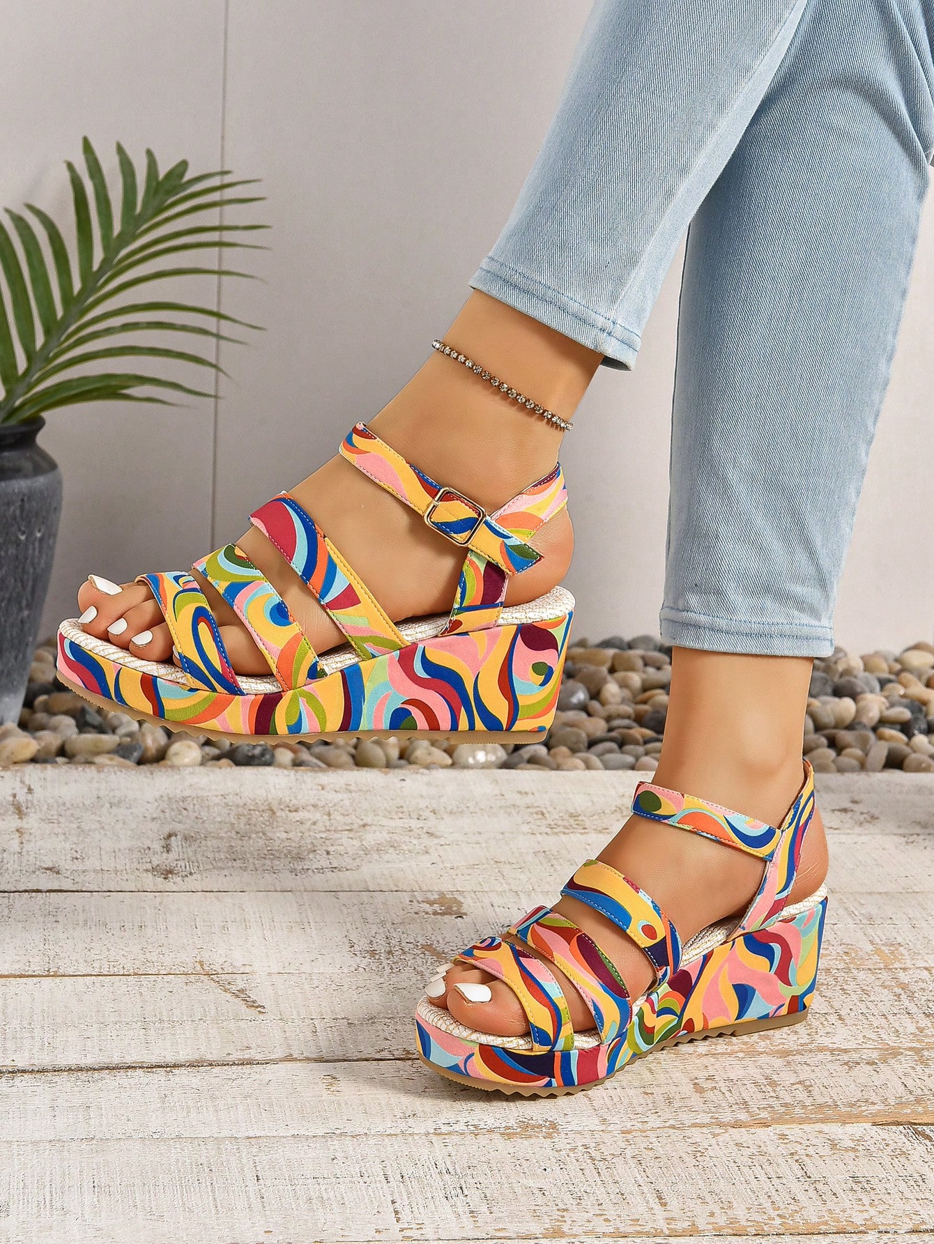 In Multicolor Women Wedges & Flatform