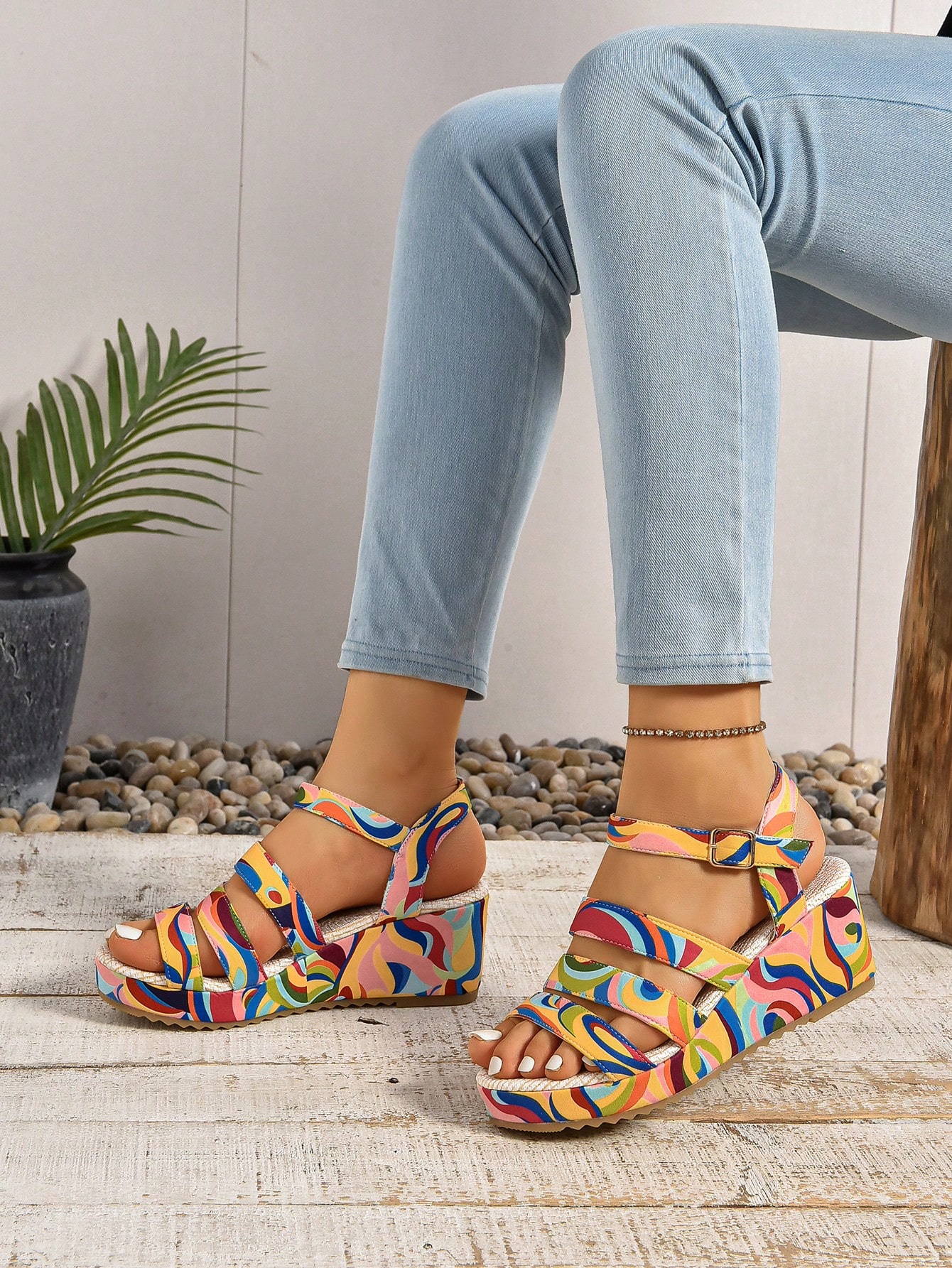 In Multicolor Women Wedges & Flatform