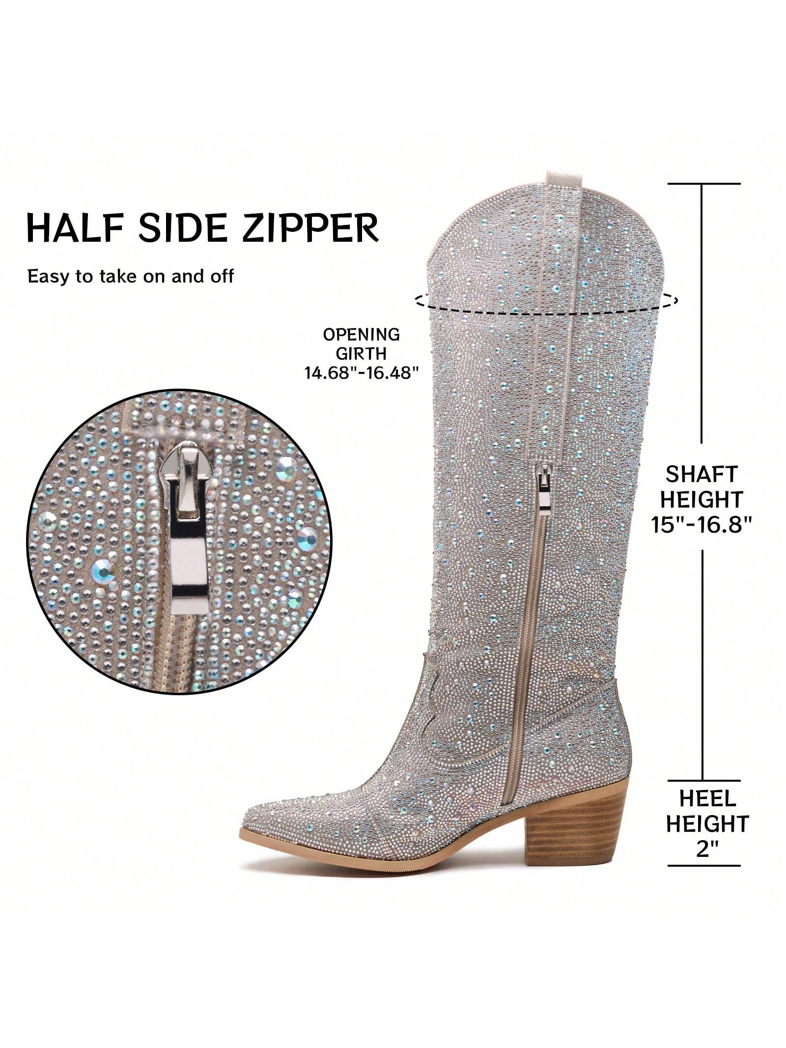 In Silver Women Fashion Boots