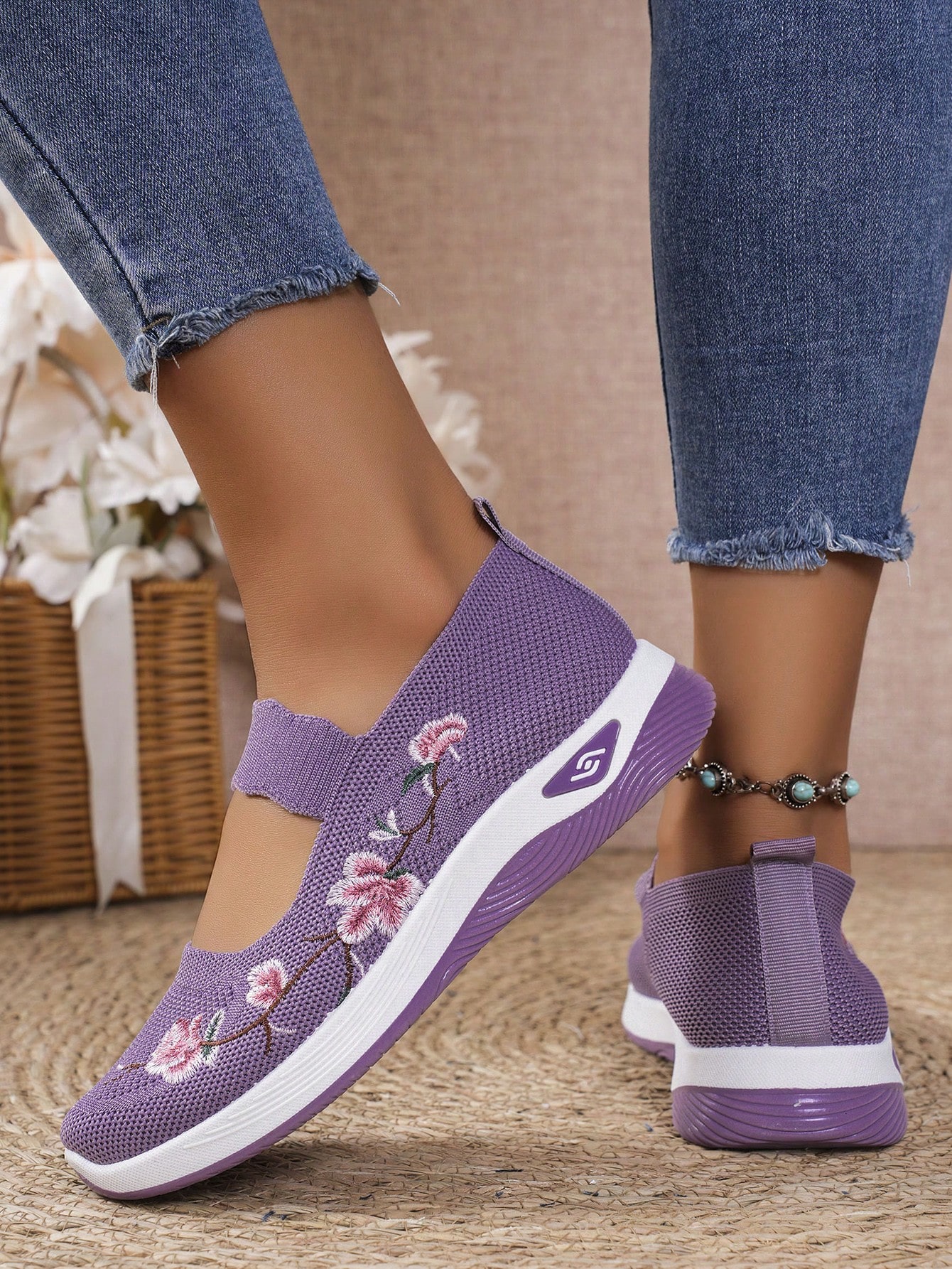 In Mauve Purple Women Shoes