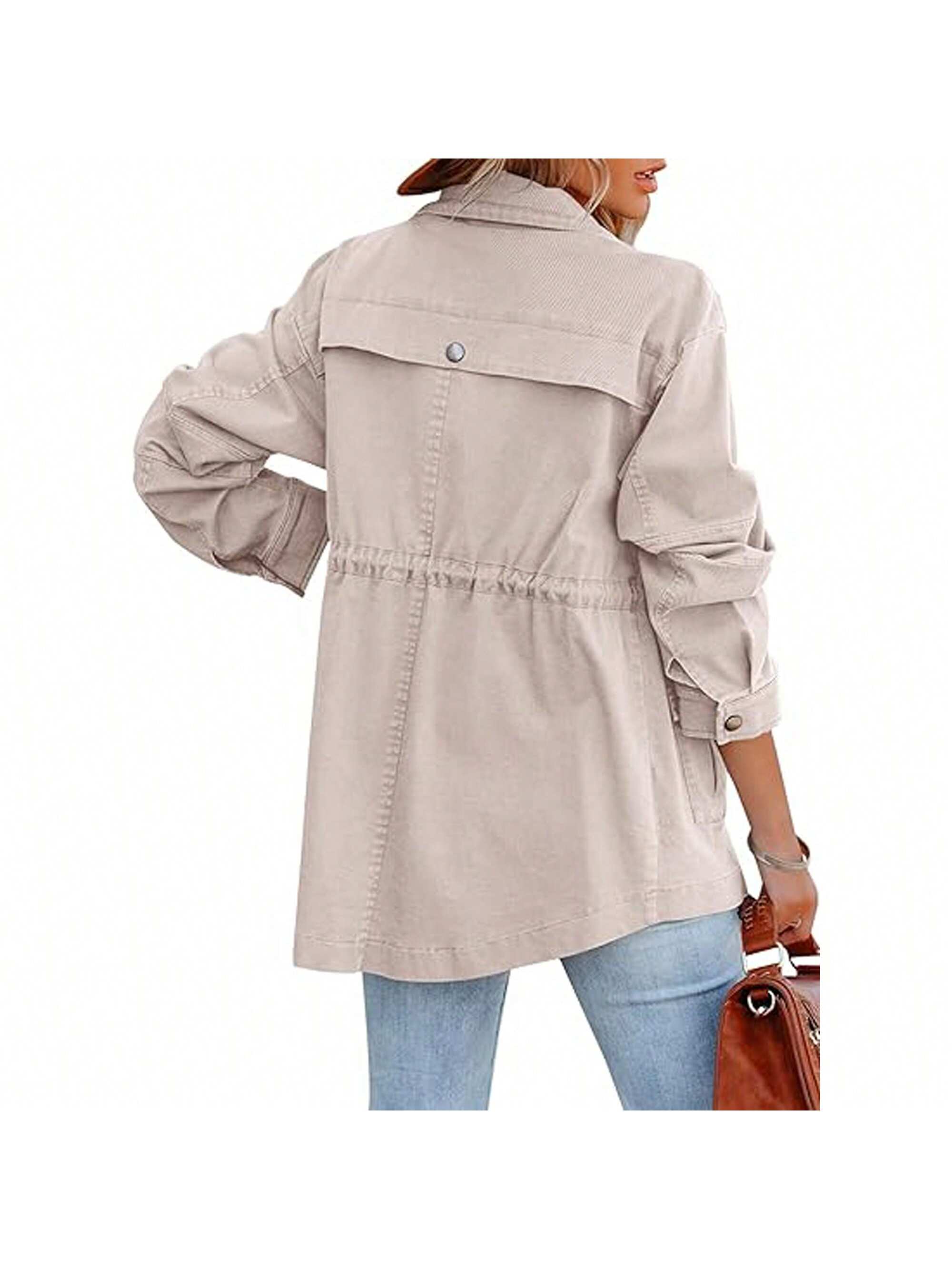 In Beige Women Outerwear