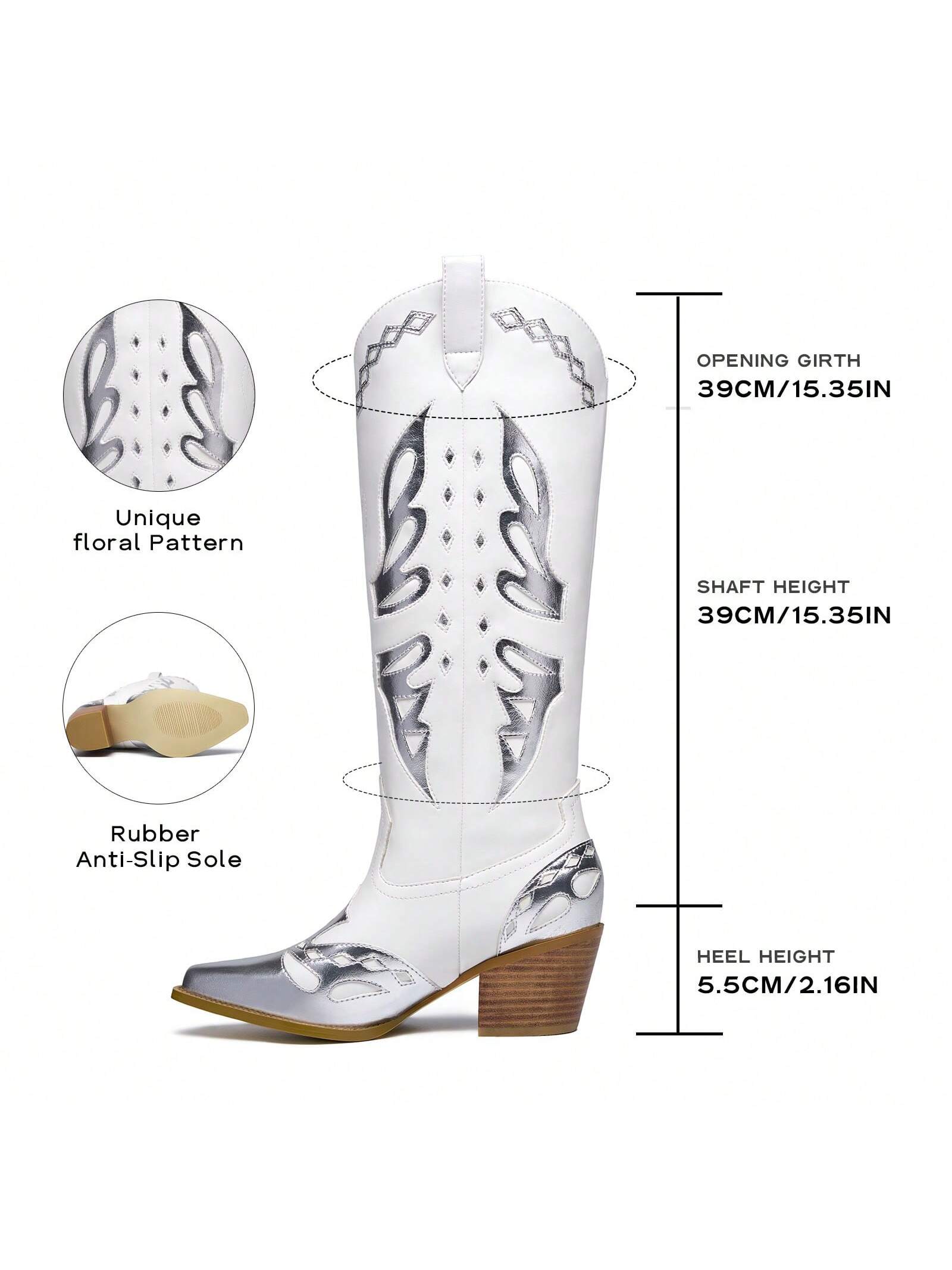 In White Women Knee-High Boots