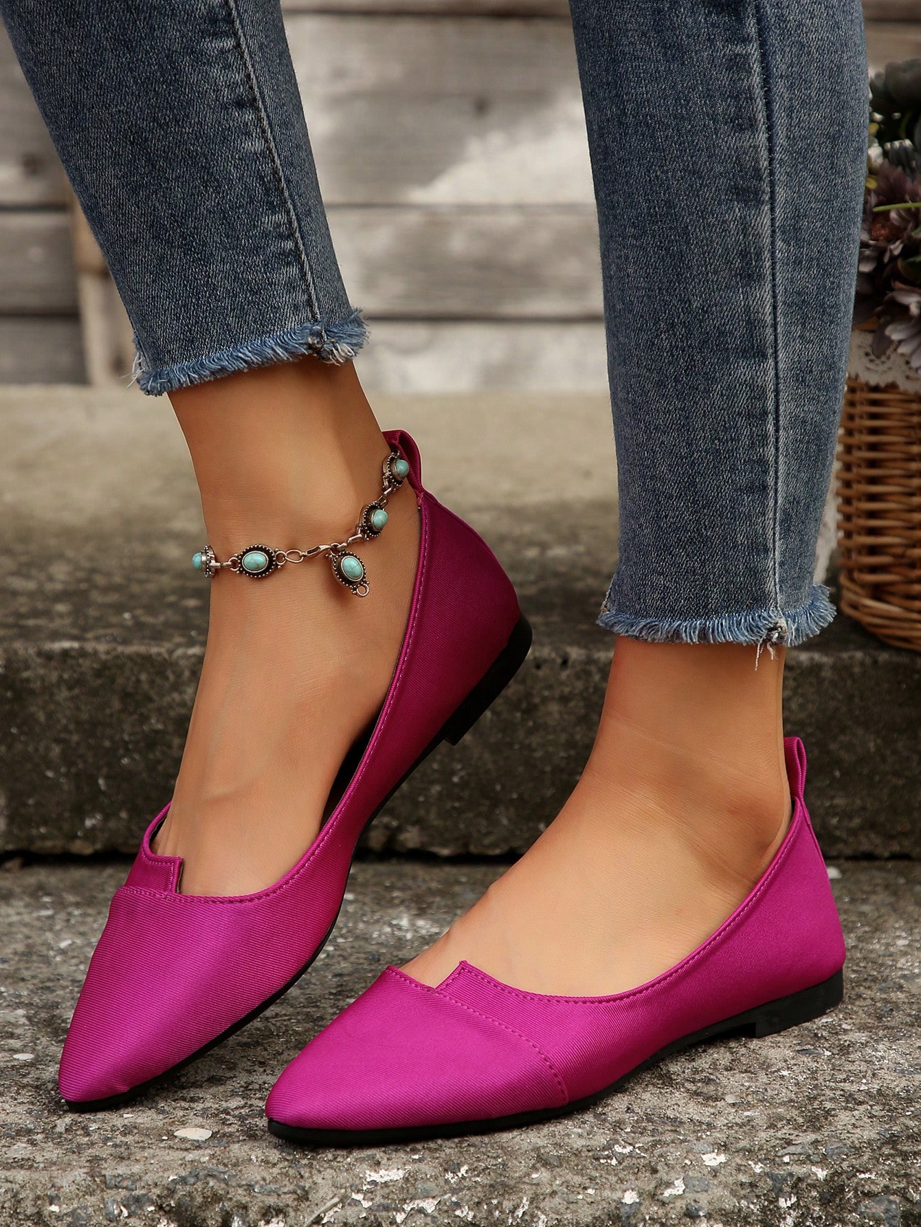 In Hot Pink Women Flats