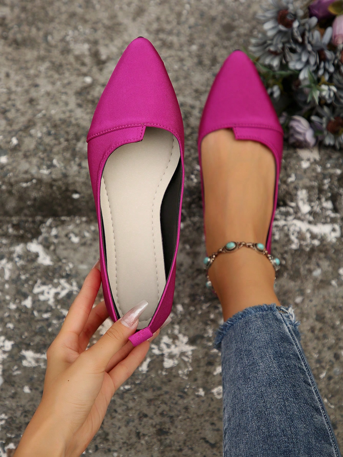 In Hot Pink Women Flats