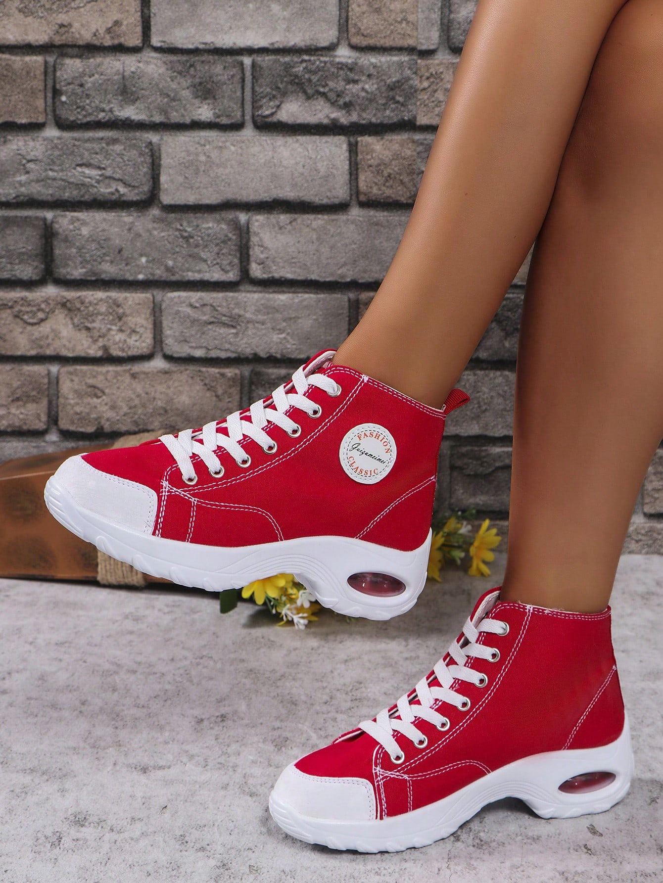 In Red Women Wedges & Flatform