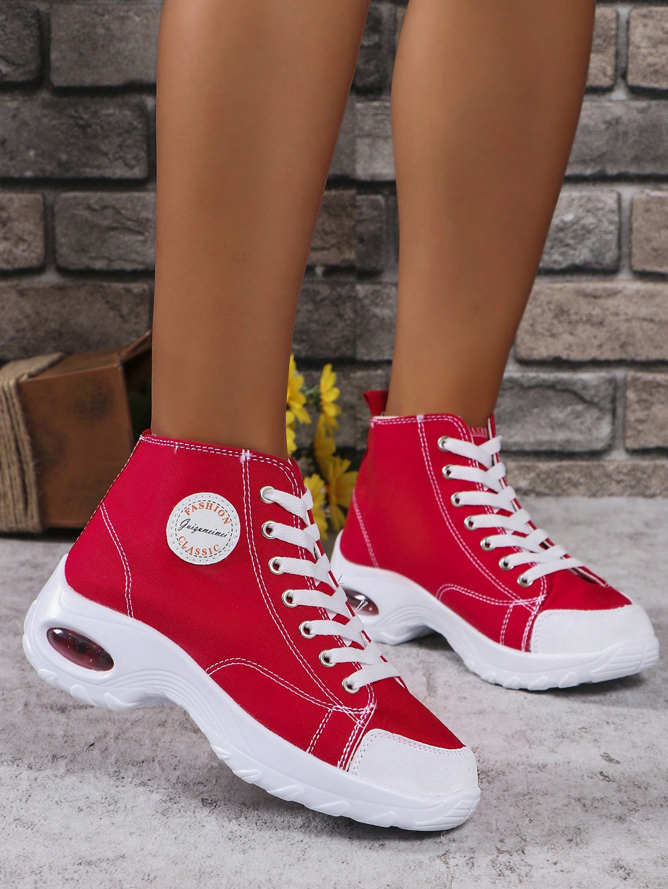 In Red Women Wedges & Flatform