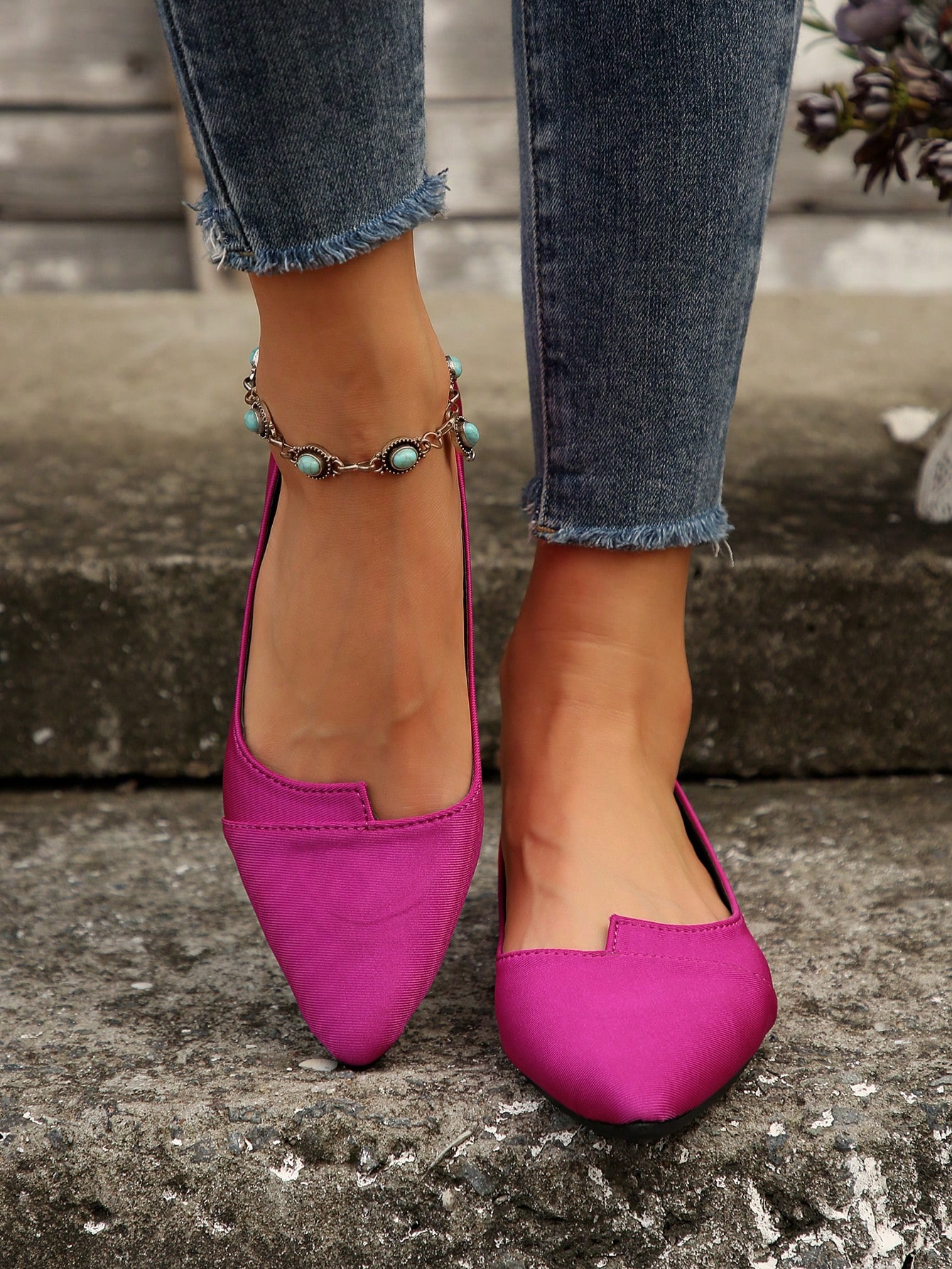 In Hot Pink Women Flats