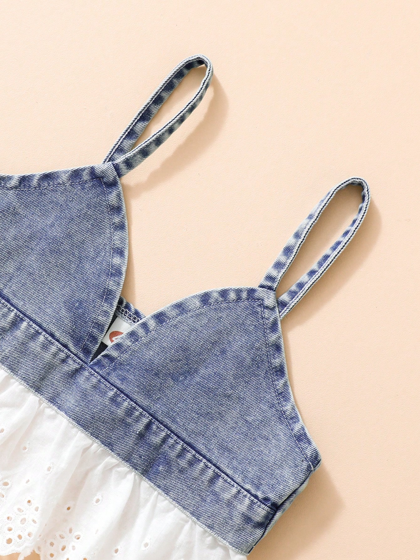 Young Girls Denim Two-piece Outfits