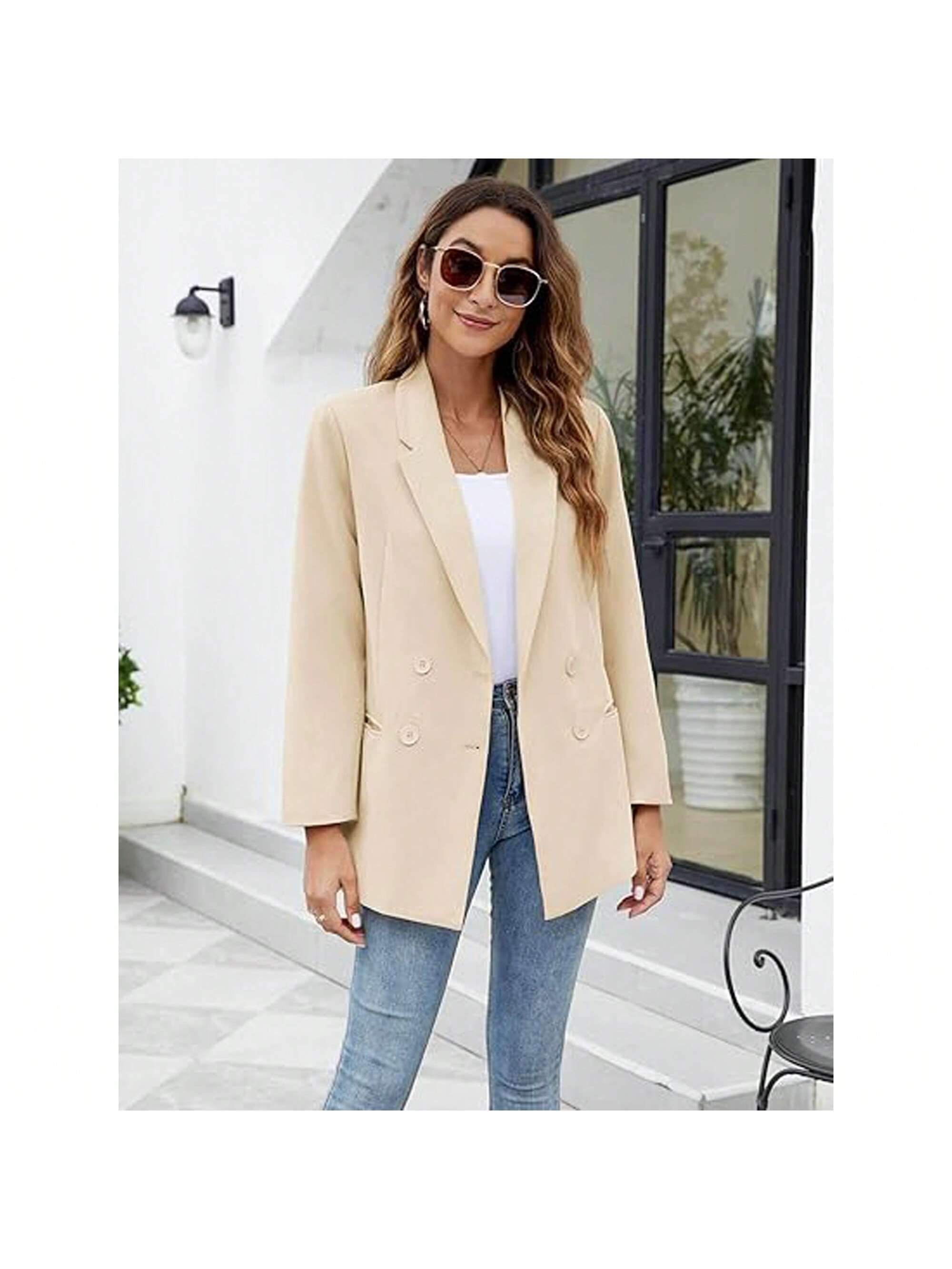 In Beige Women Suits