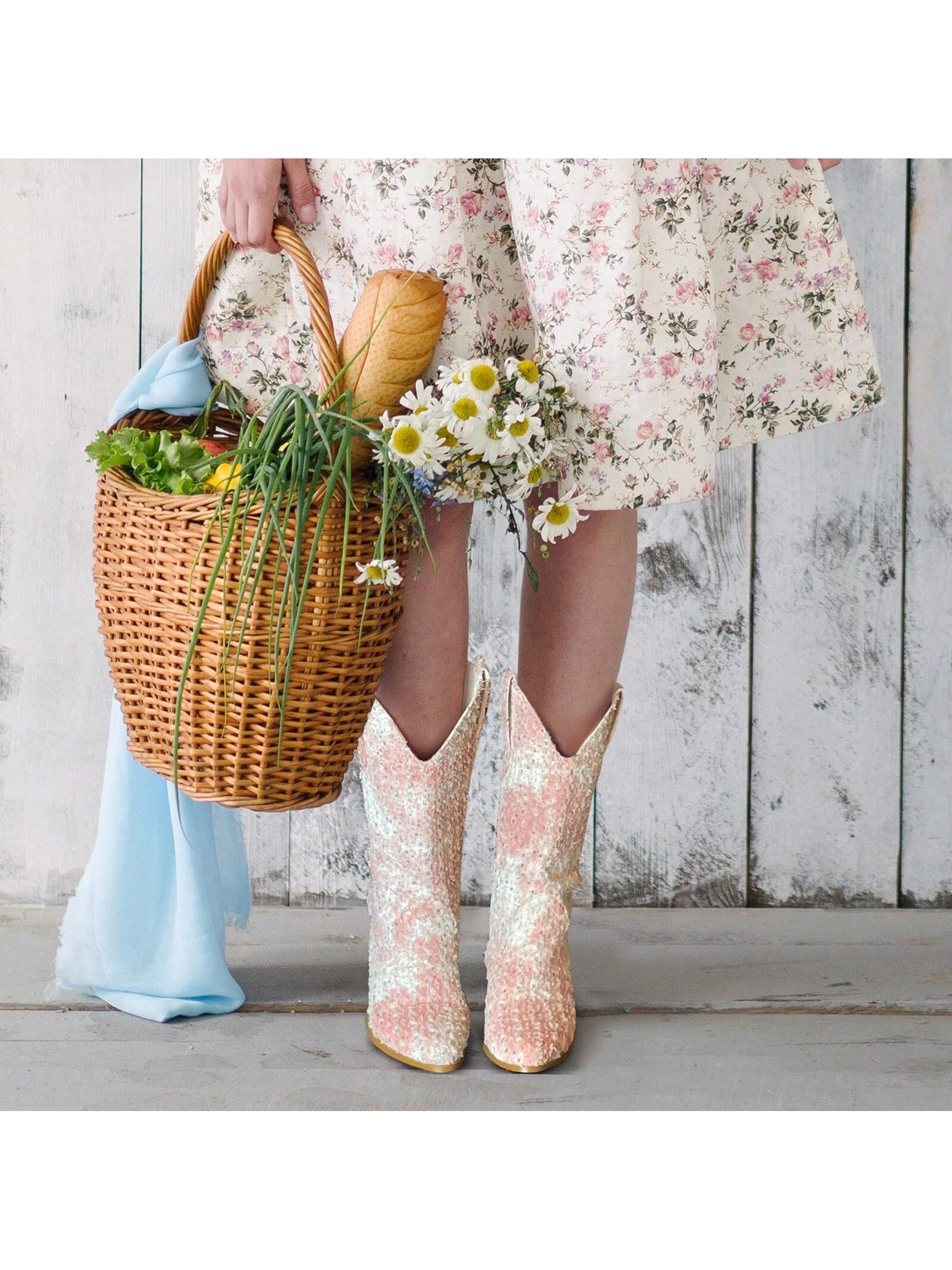 In Pink Women Mid-Calf Boots