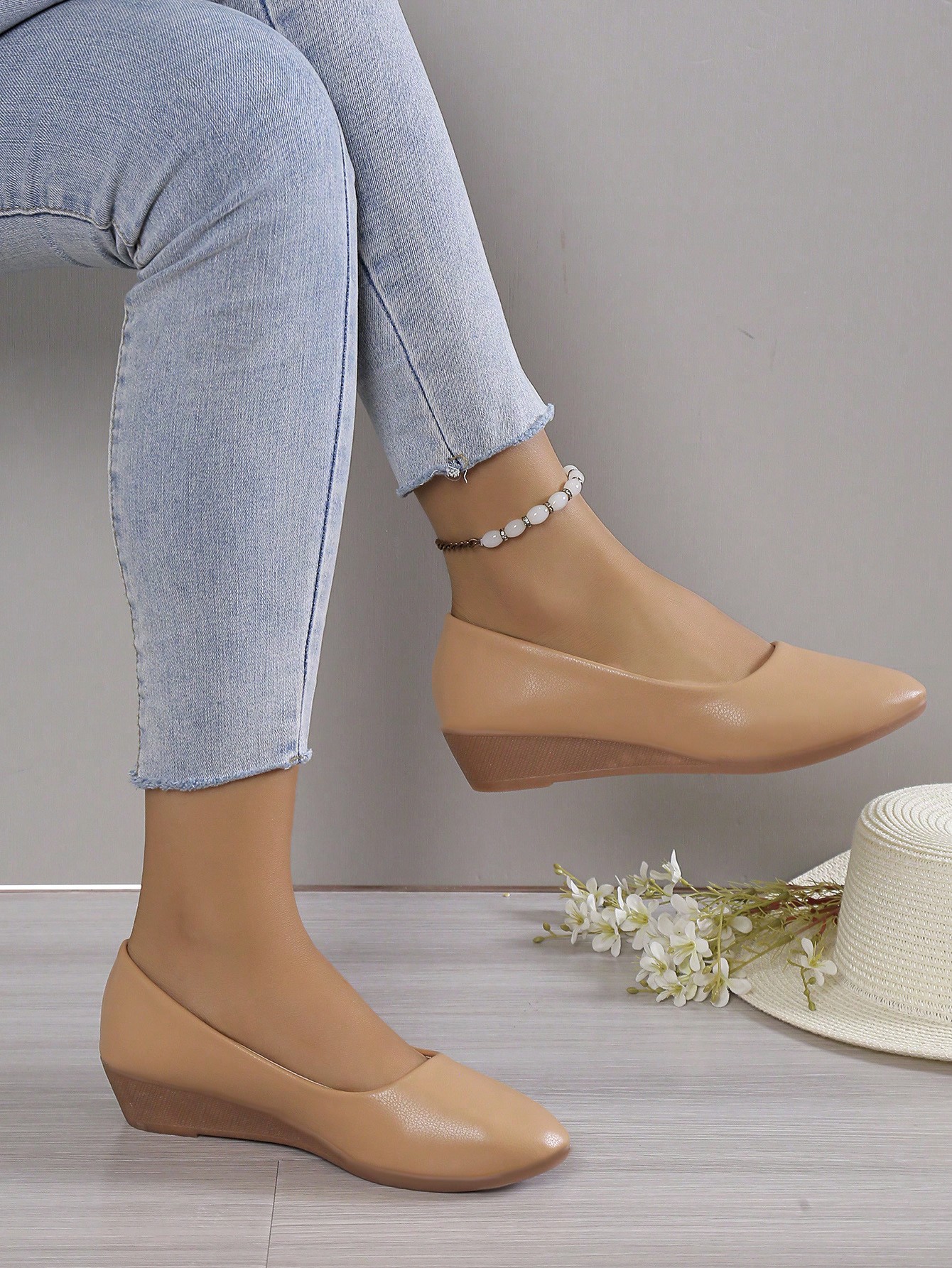 In Khaki Women Wedges & Flatform