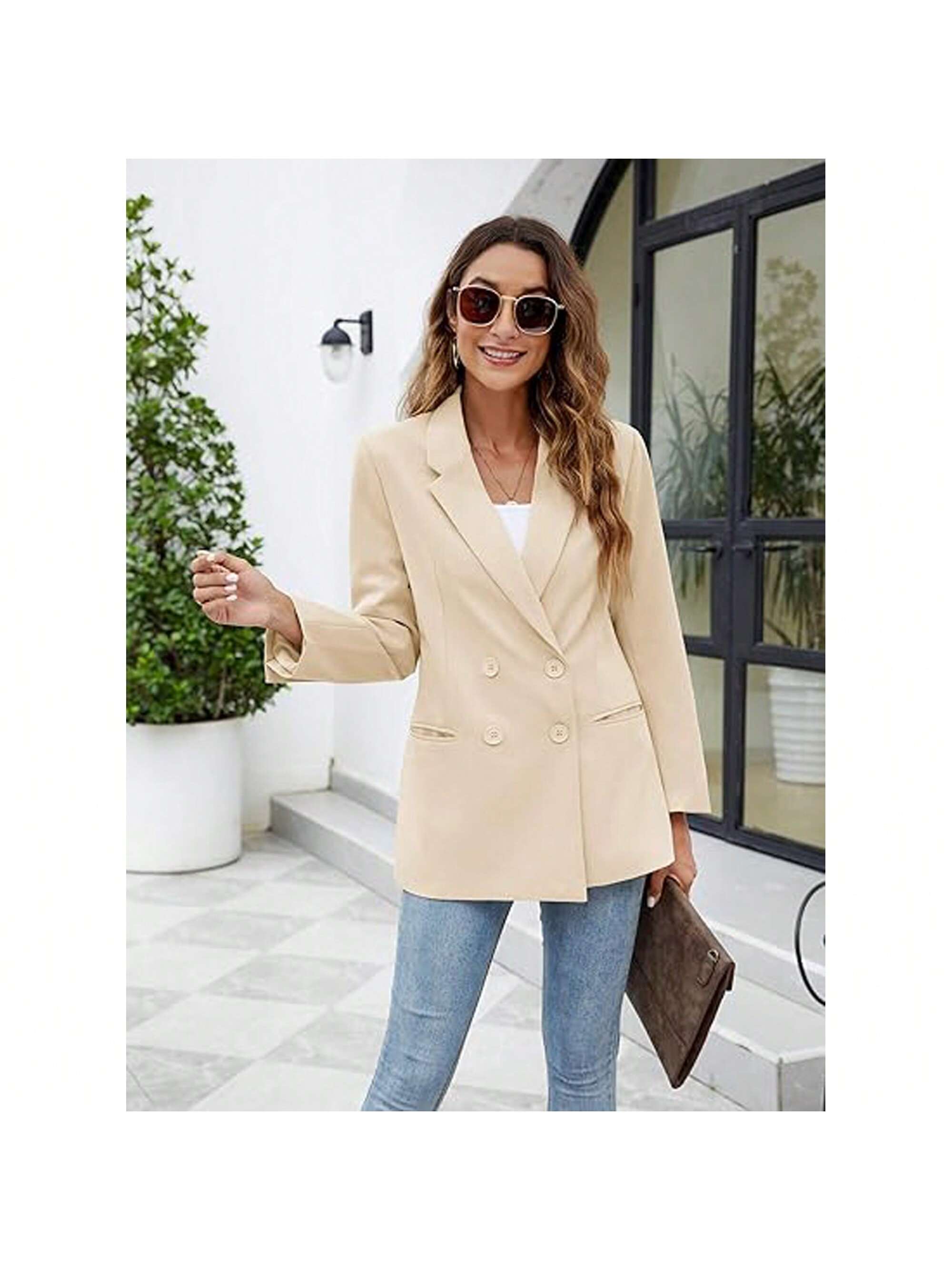 In Beige Women Suits