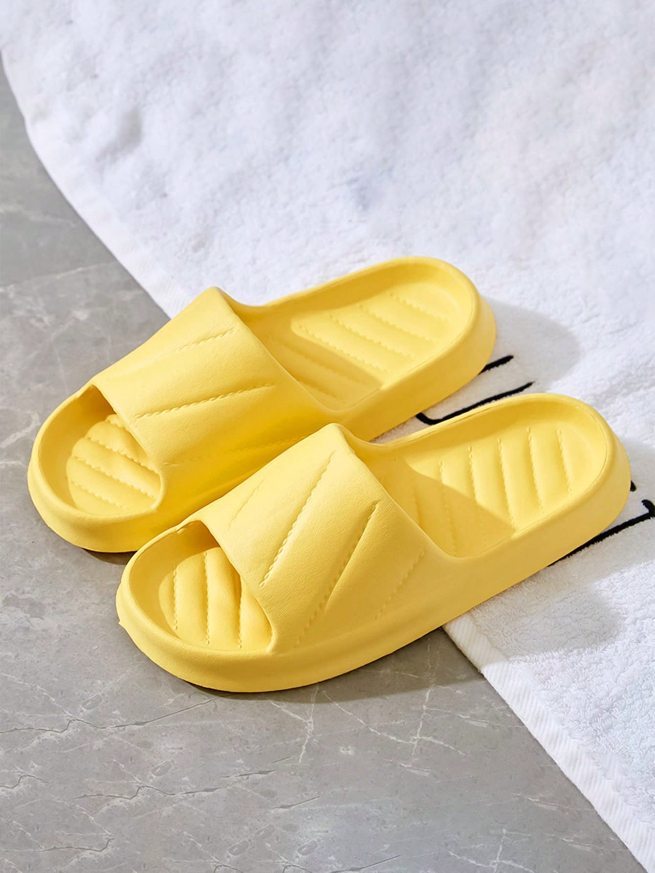 In Yellow Women Slippers