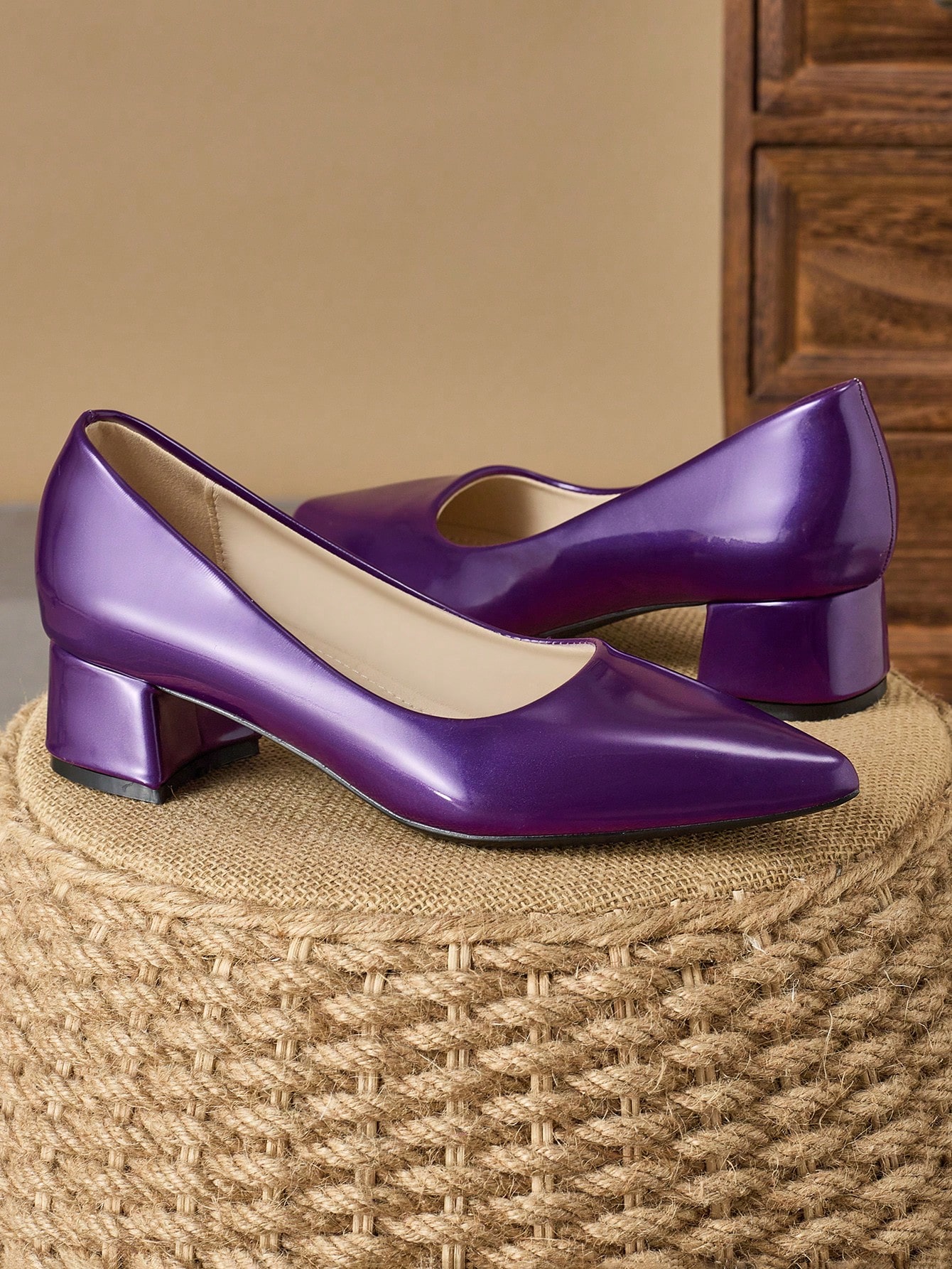 In Purple Women Pumps