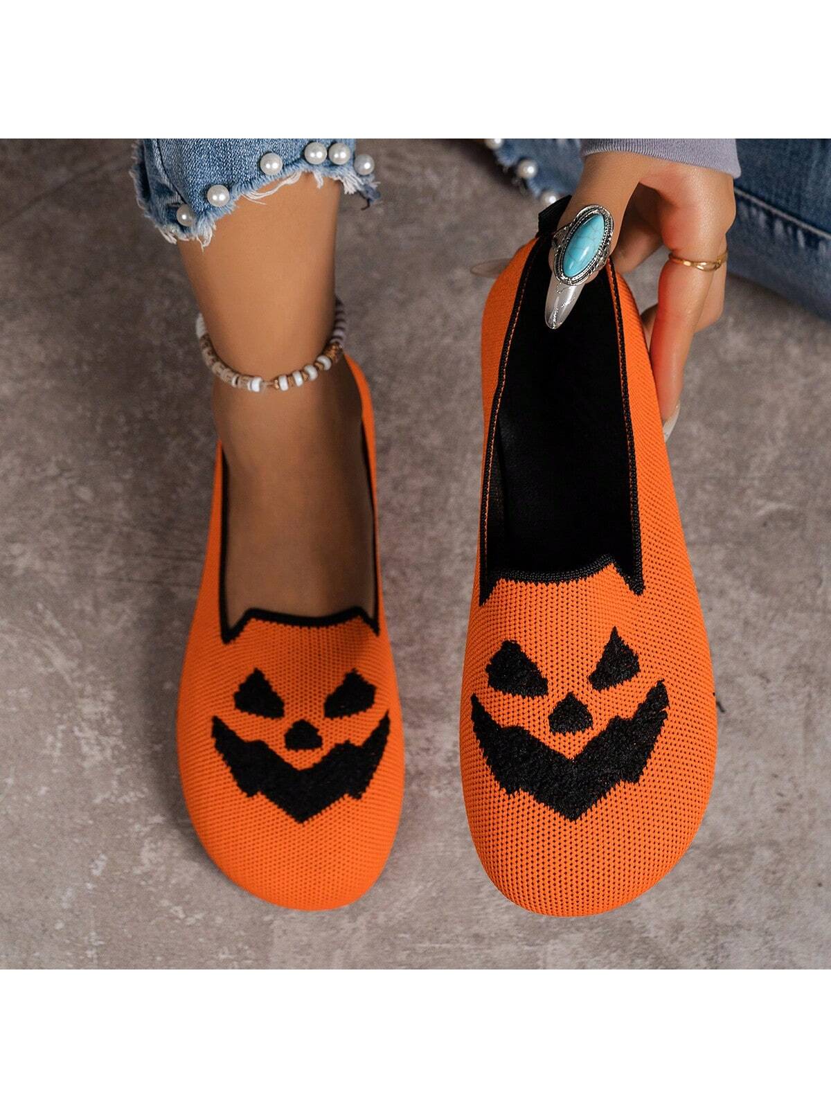 In Orange Women Flats