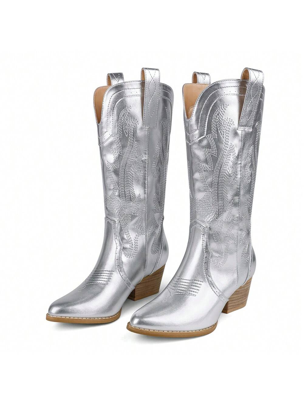 In Silver Women Fashion Boots