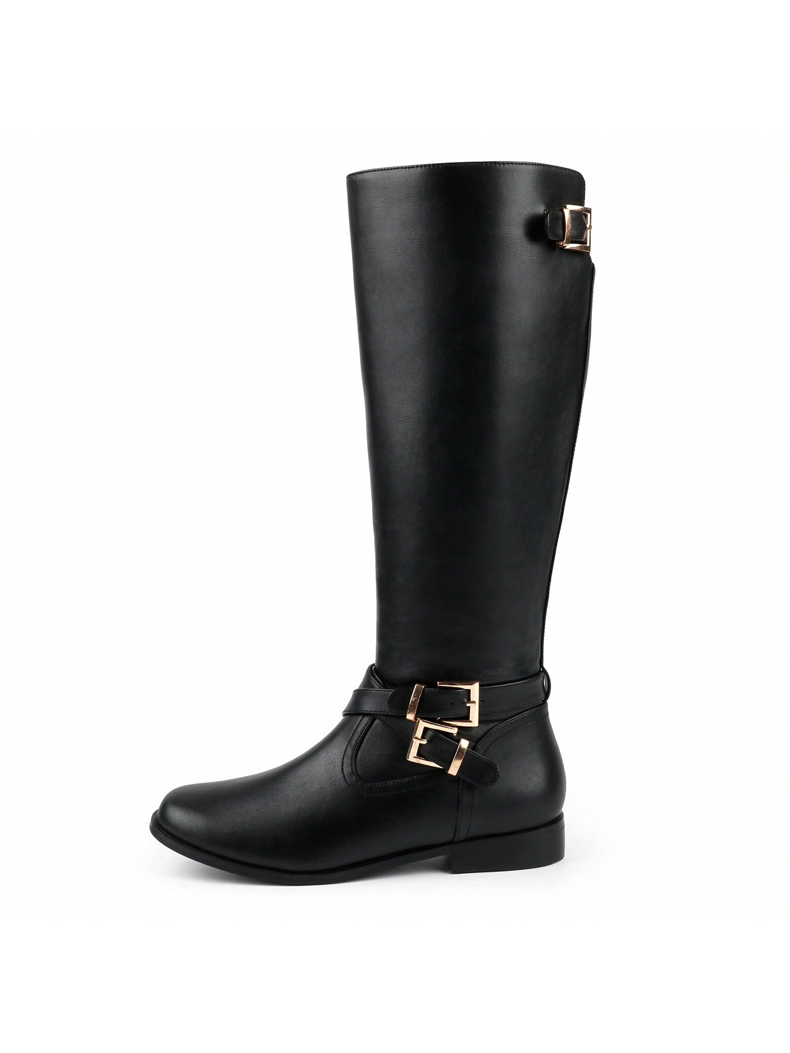 In Black Women Knee-High Boots