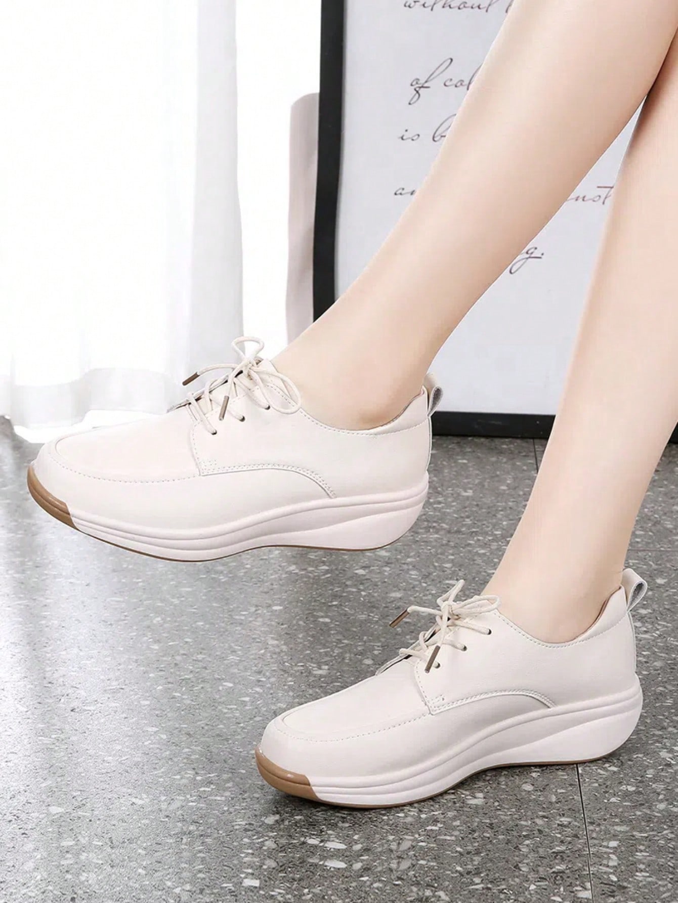 In Beige Women Wedges & Flatform