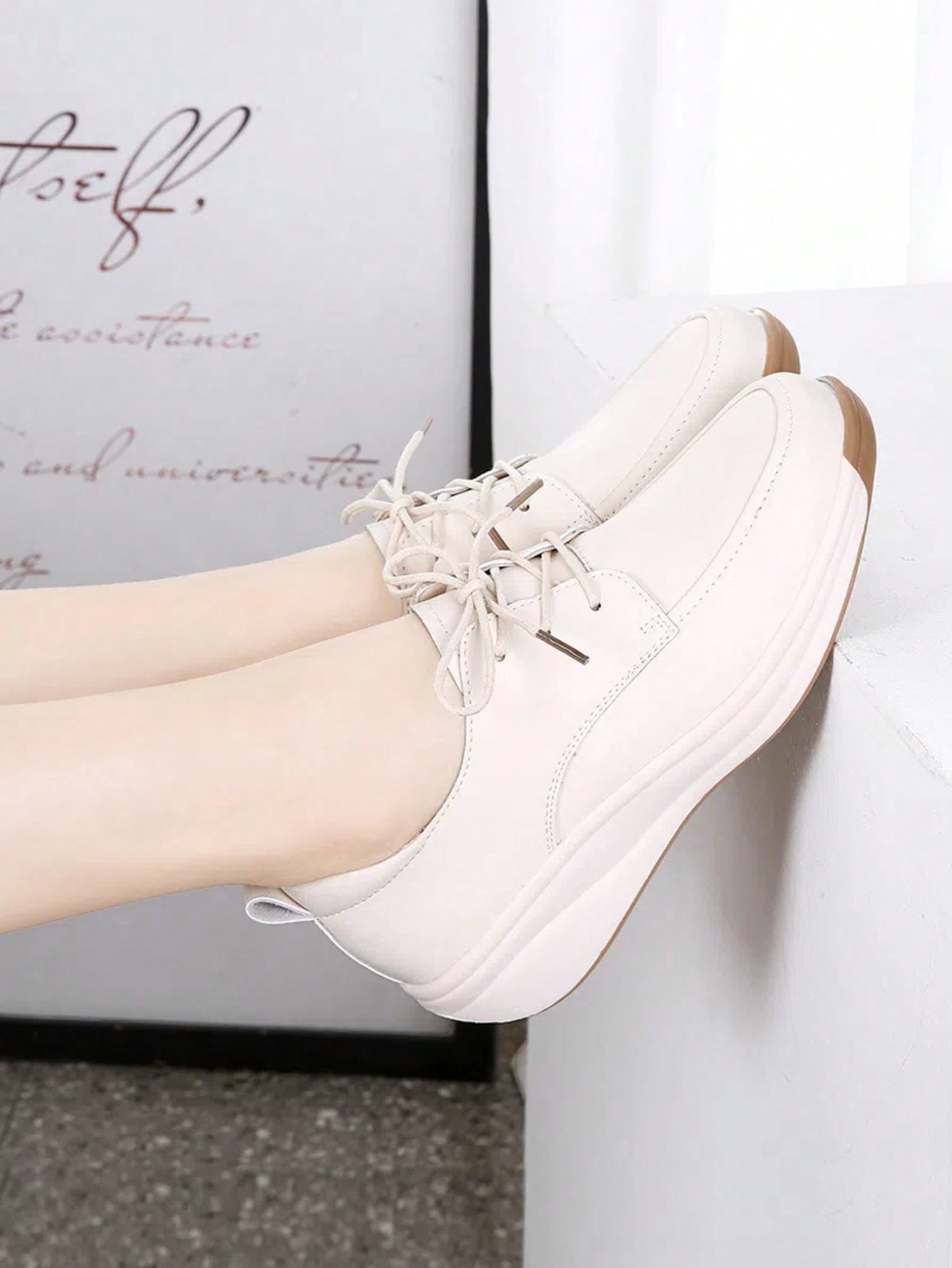 In Beige Women Wedges & Flatform