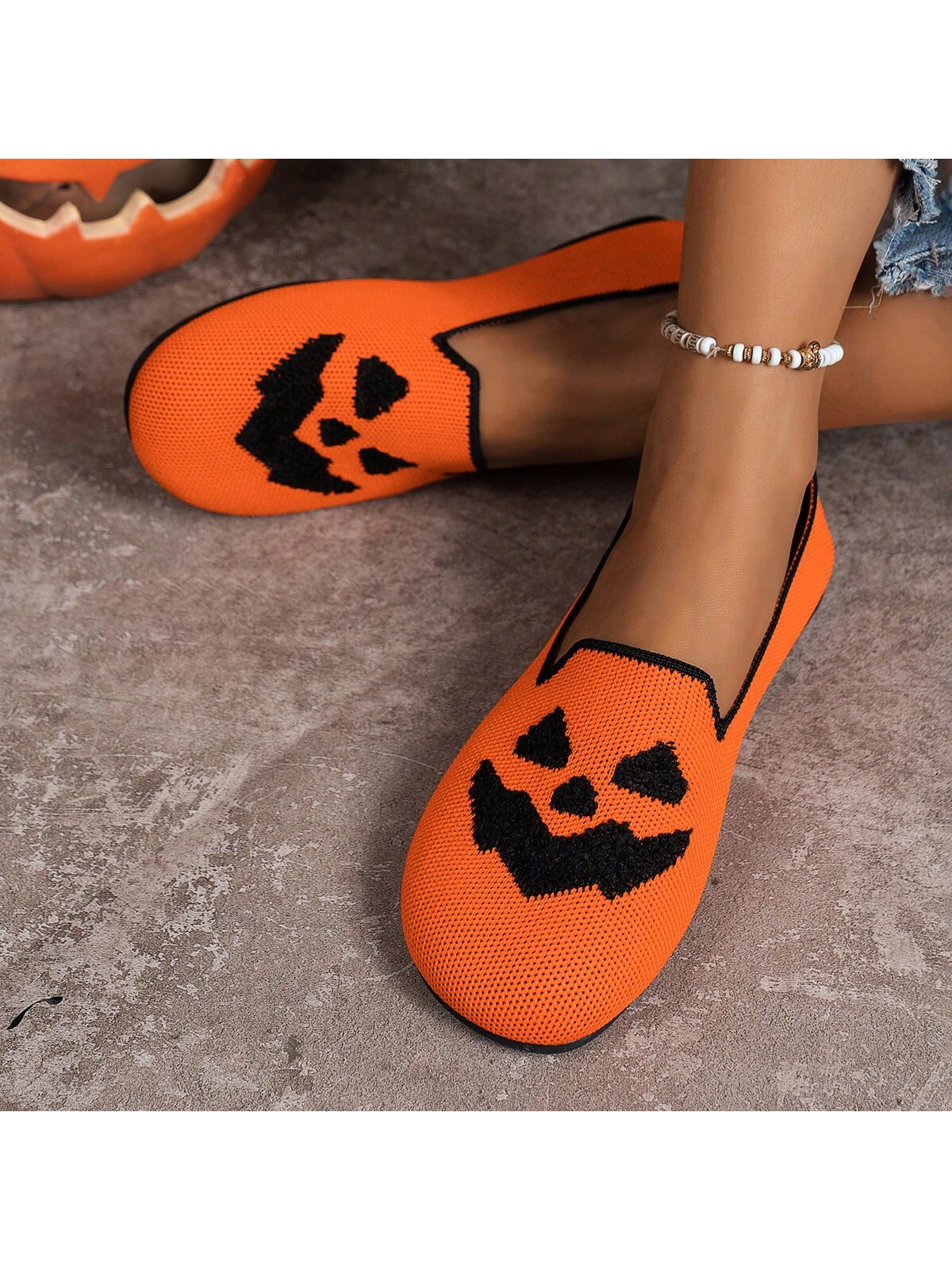 In Orange Women Flats