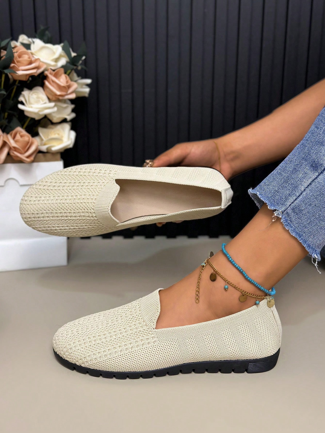 In Beige Women Wedges & Flatform