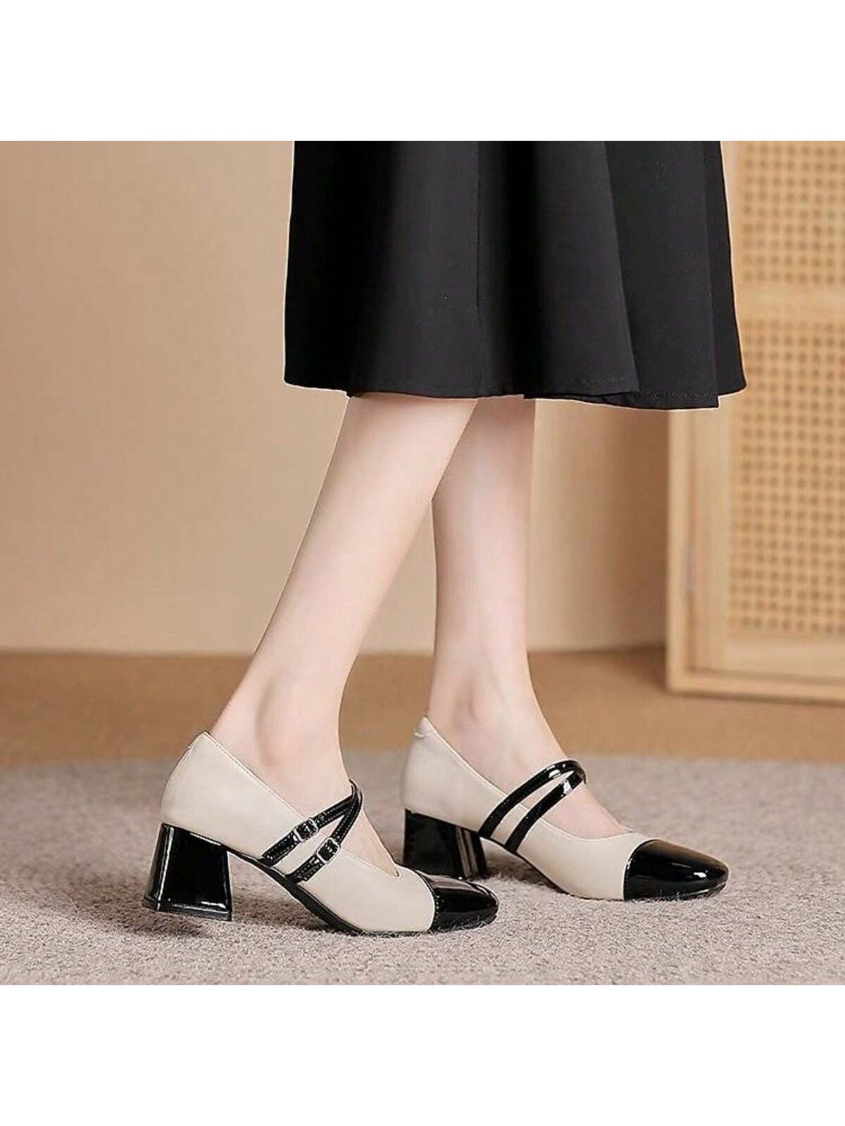 In Black and White Women Pumps