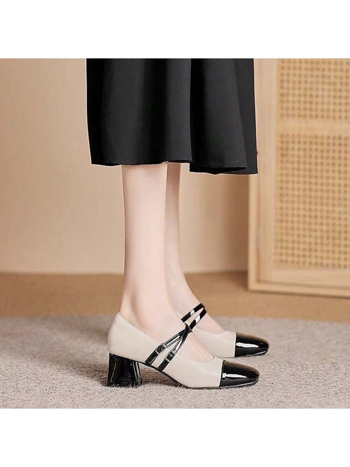 In Black and White Women Pumps