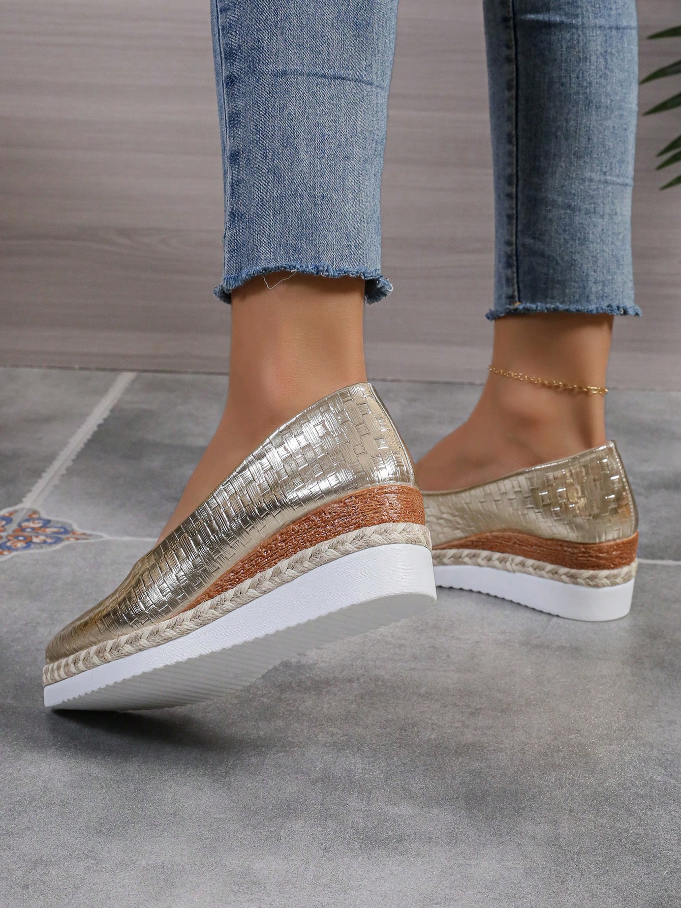 In Gold Women Wedges & Flatform