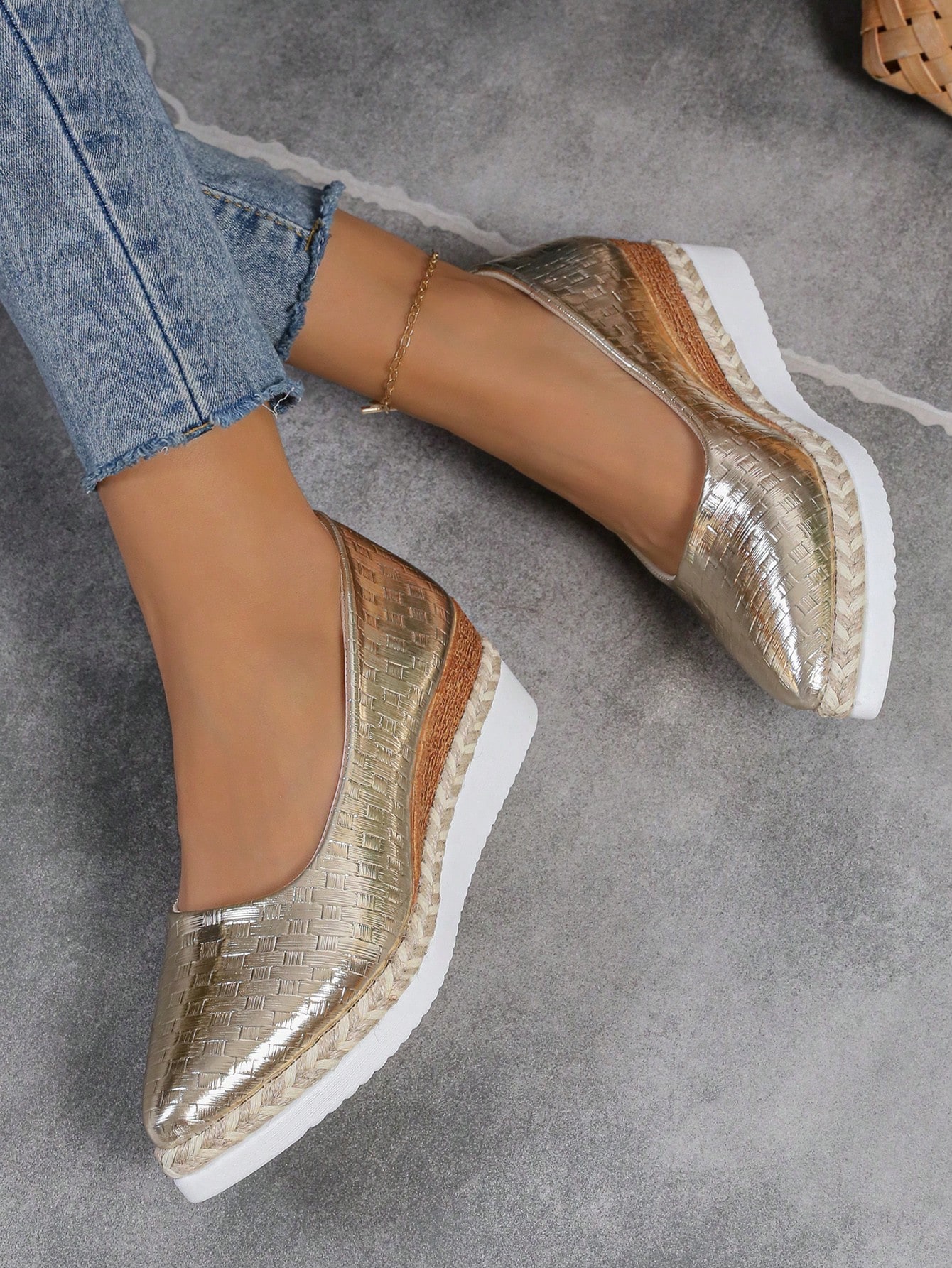 In Gold Women Wedges & Flatform