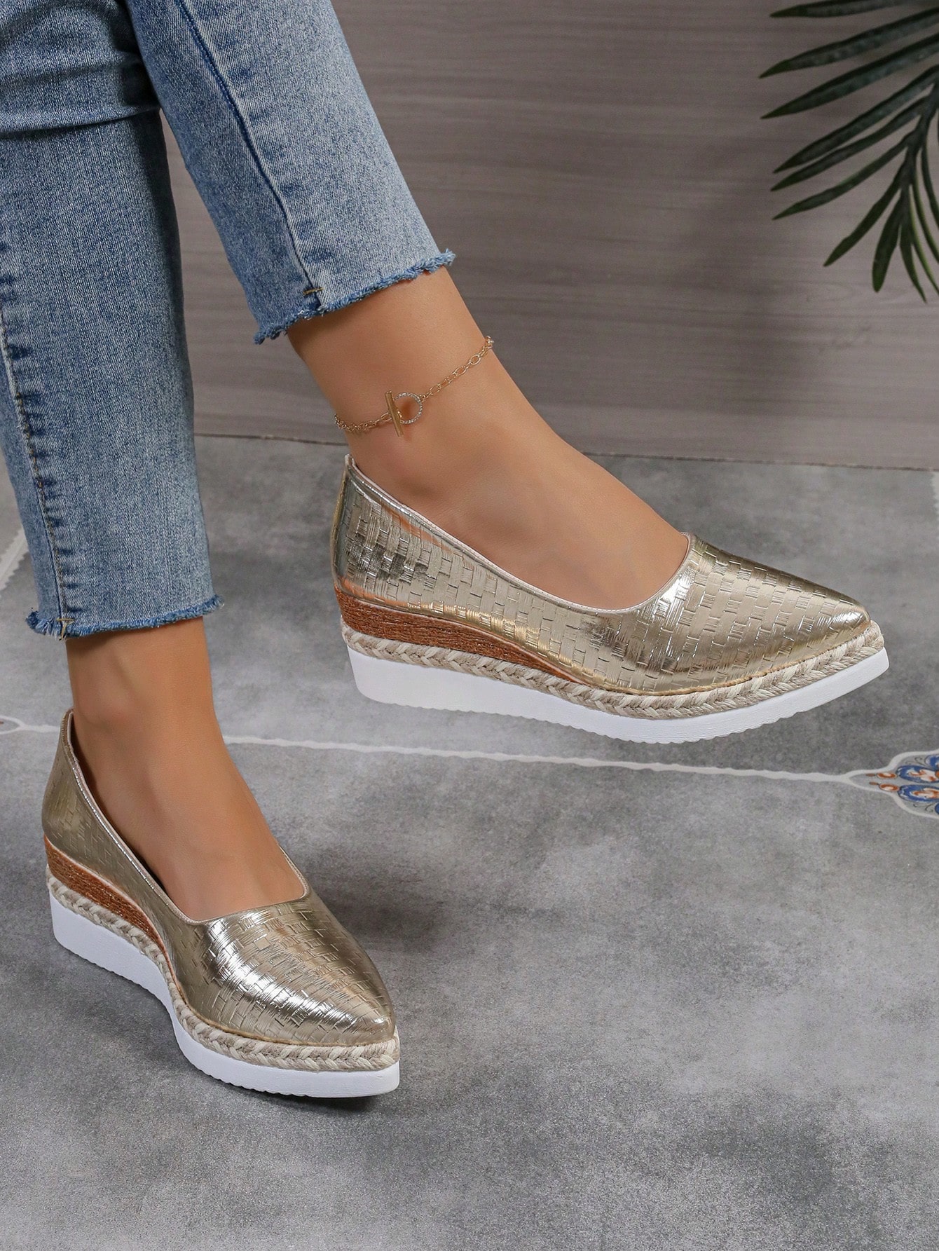 In Gold Women Wedges & Flatform