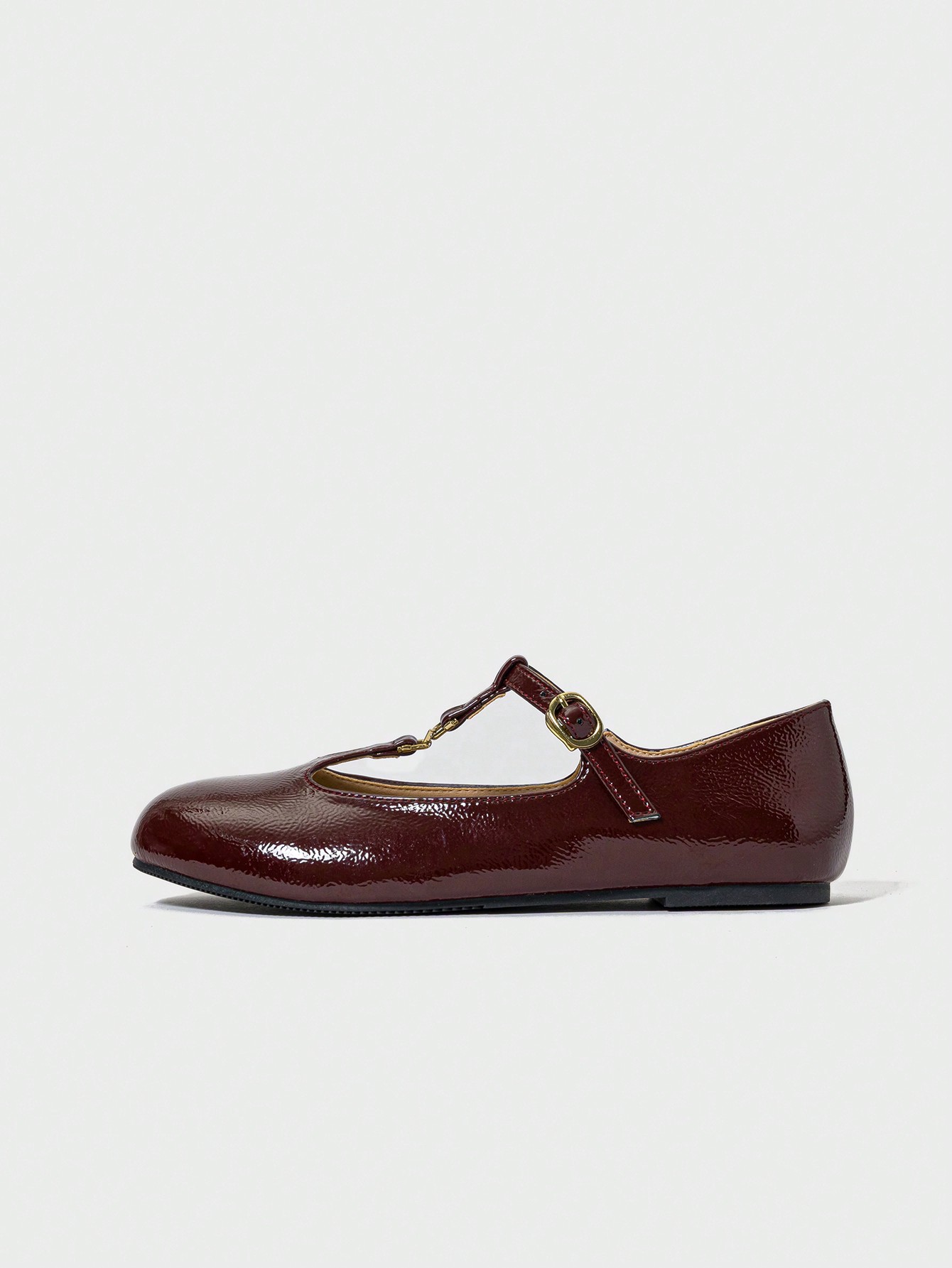 In Burgundy Women Flats