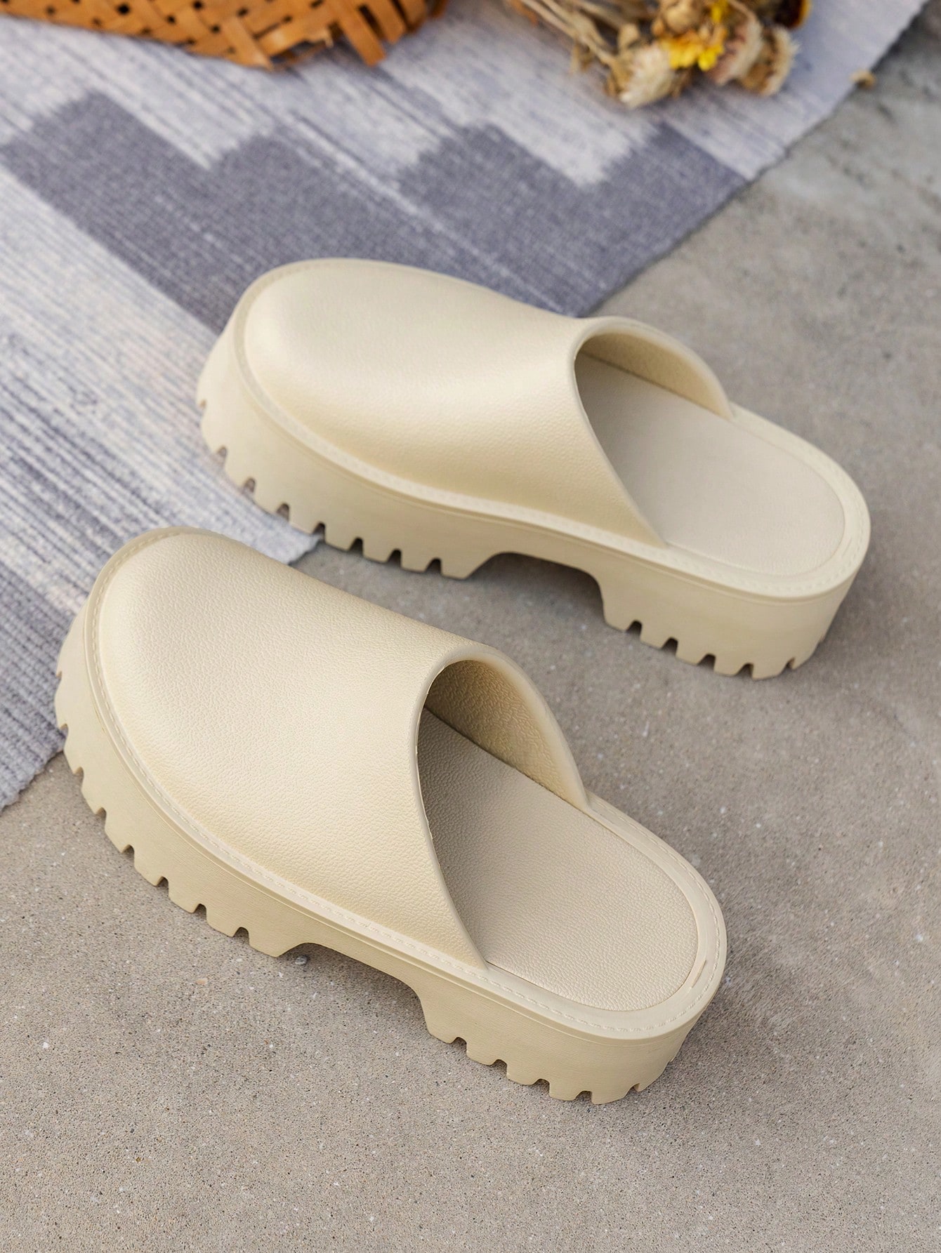 In Khaki Women Slippers