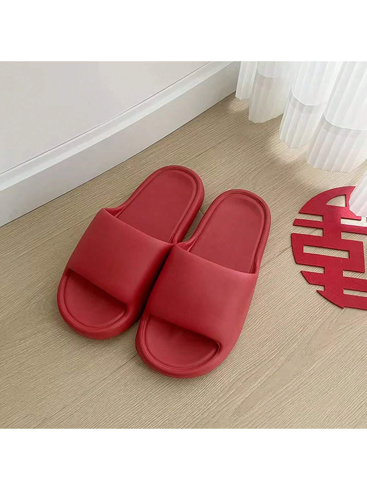 In Red Women Home Slippers