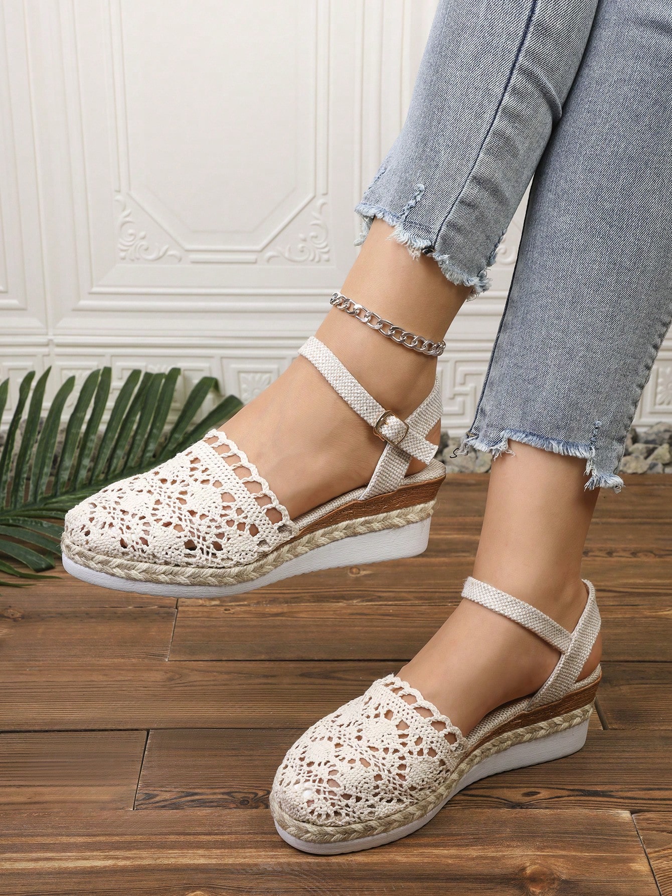 In Beige Women Wedges & Flatform