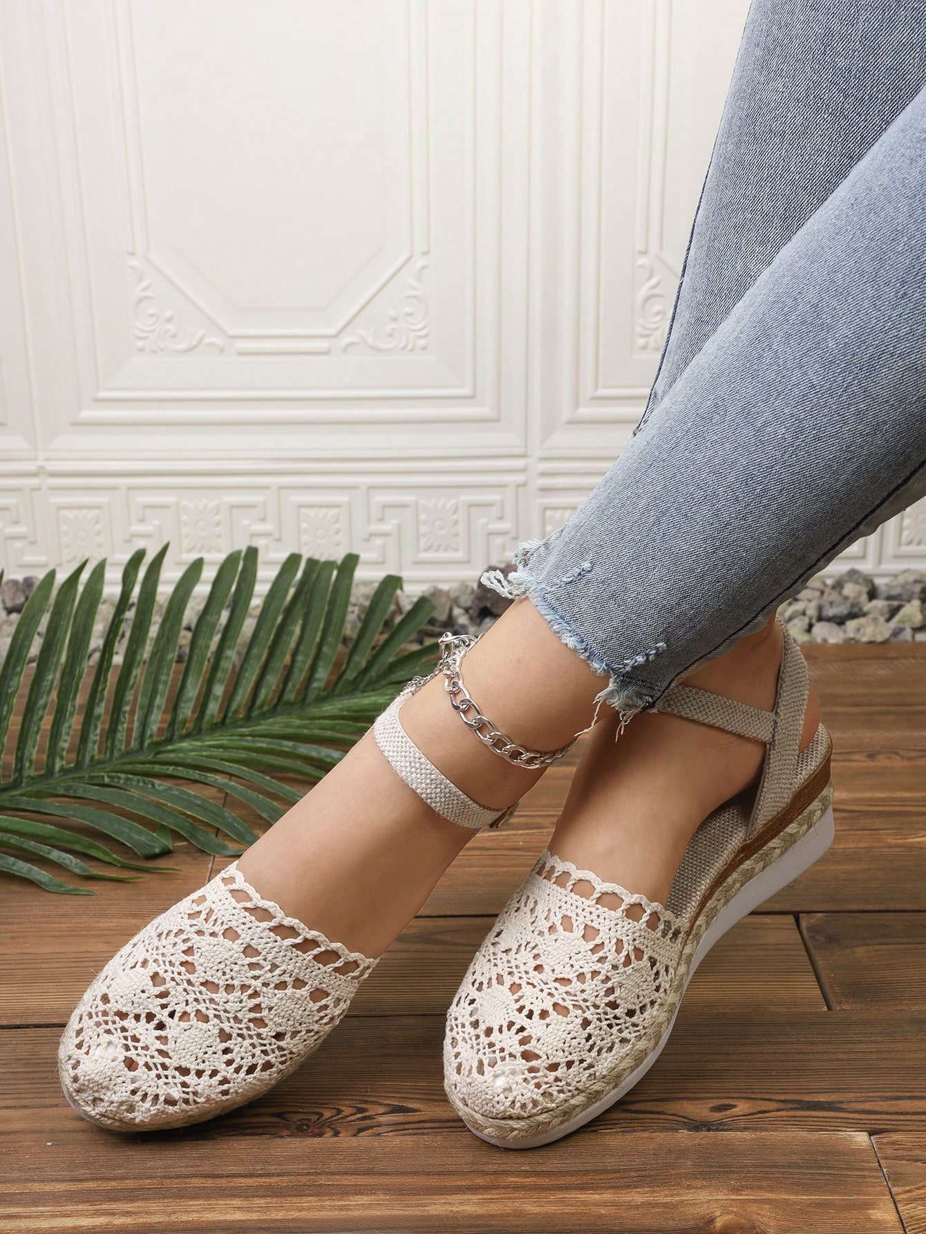 In Beige Women Wedges & Flatform