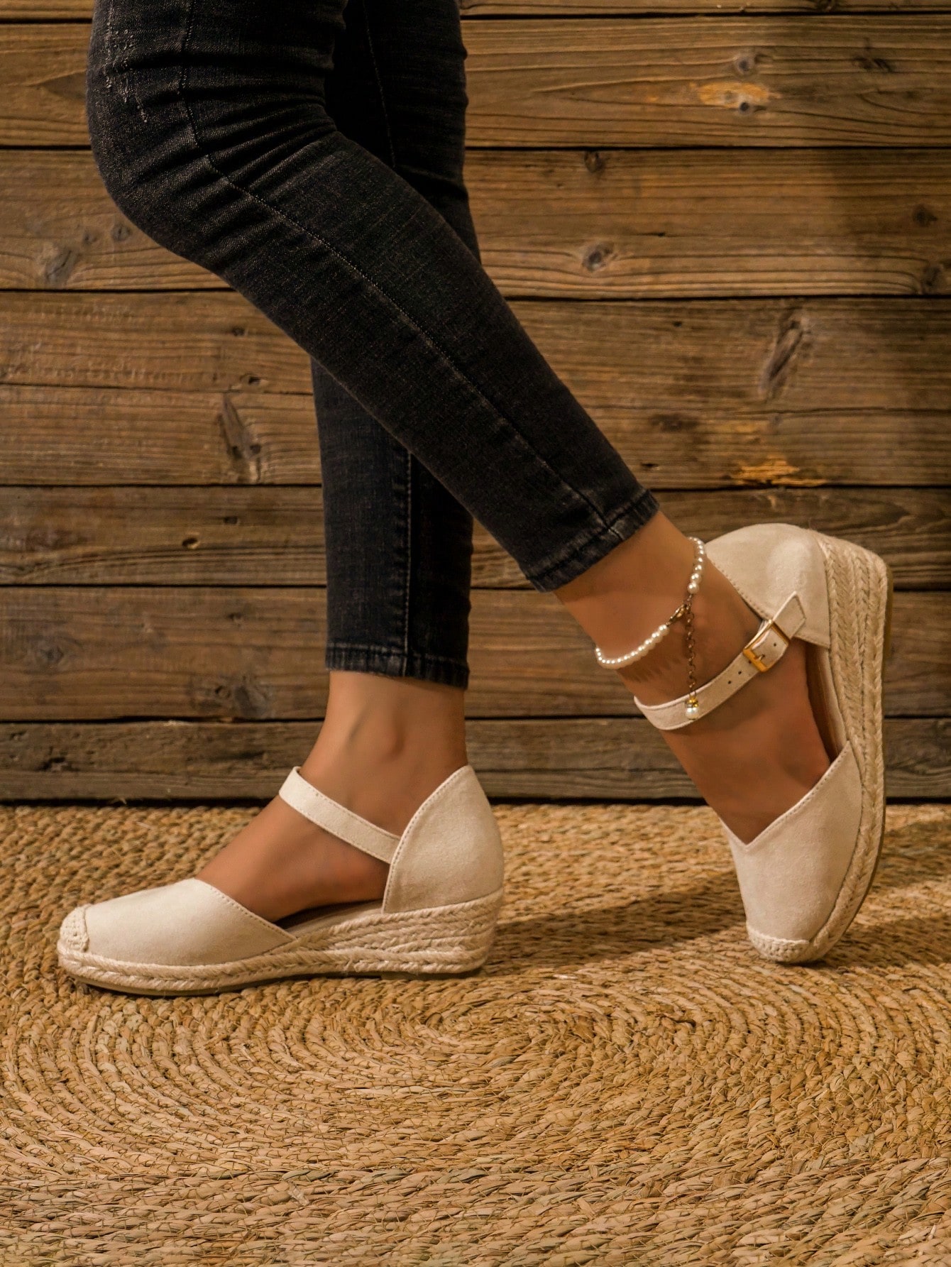 In Beige Women Wedges & Flatform