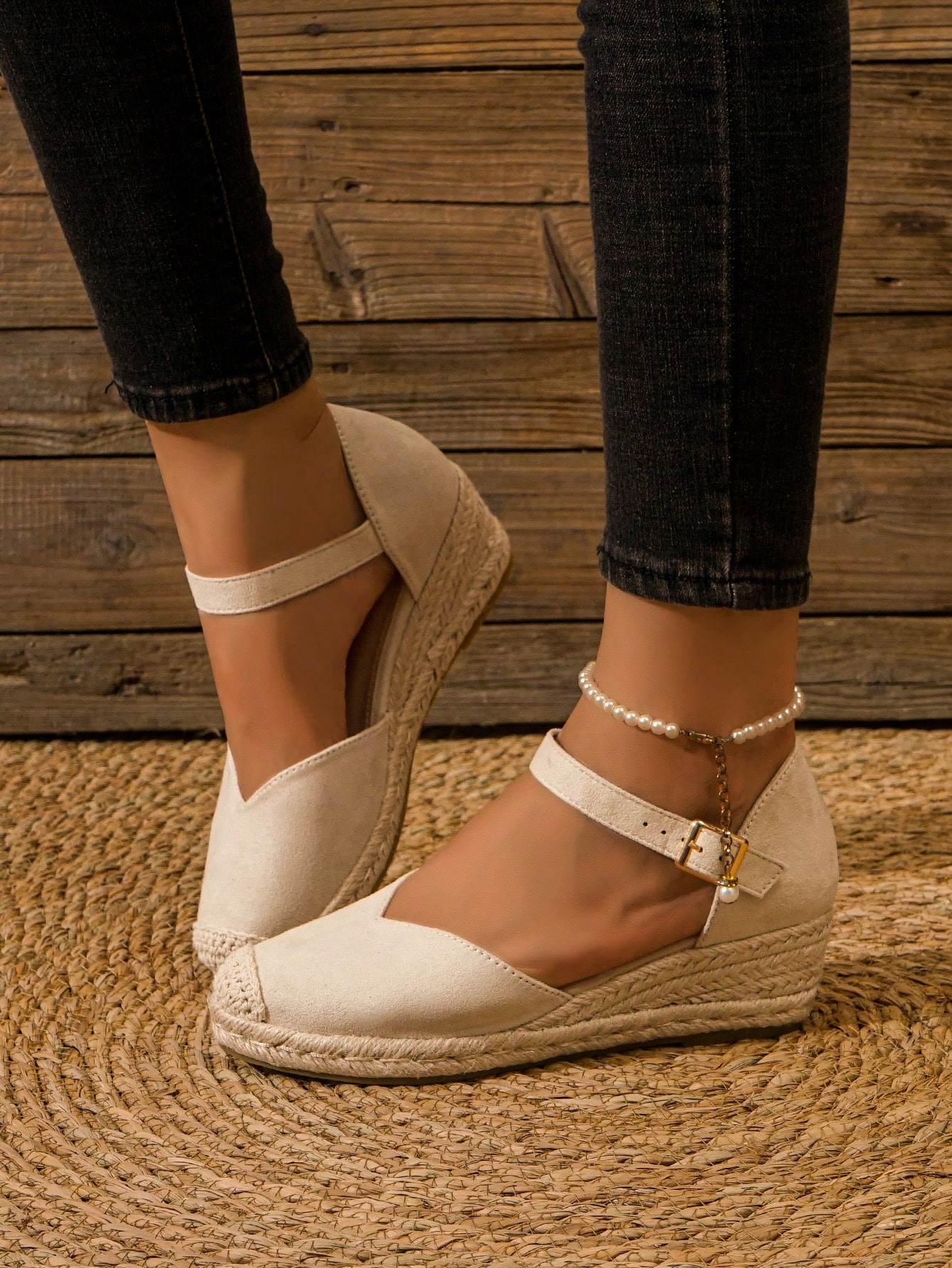 In Beige Women Wedges & Flatform