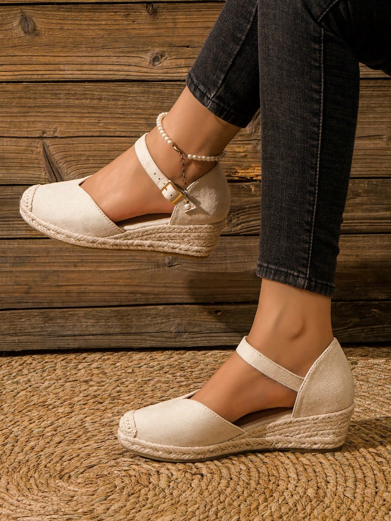 In Beige Women Wedges & Flatform