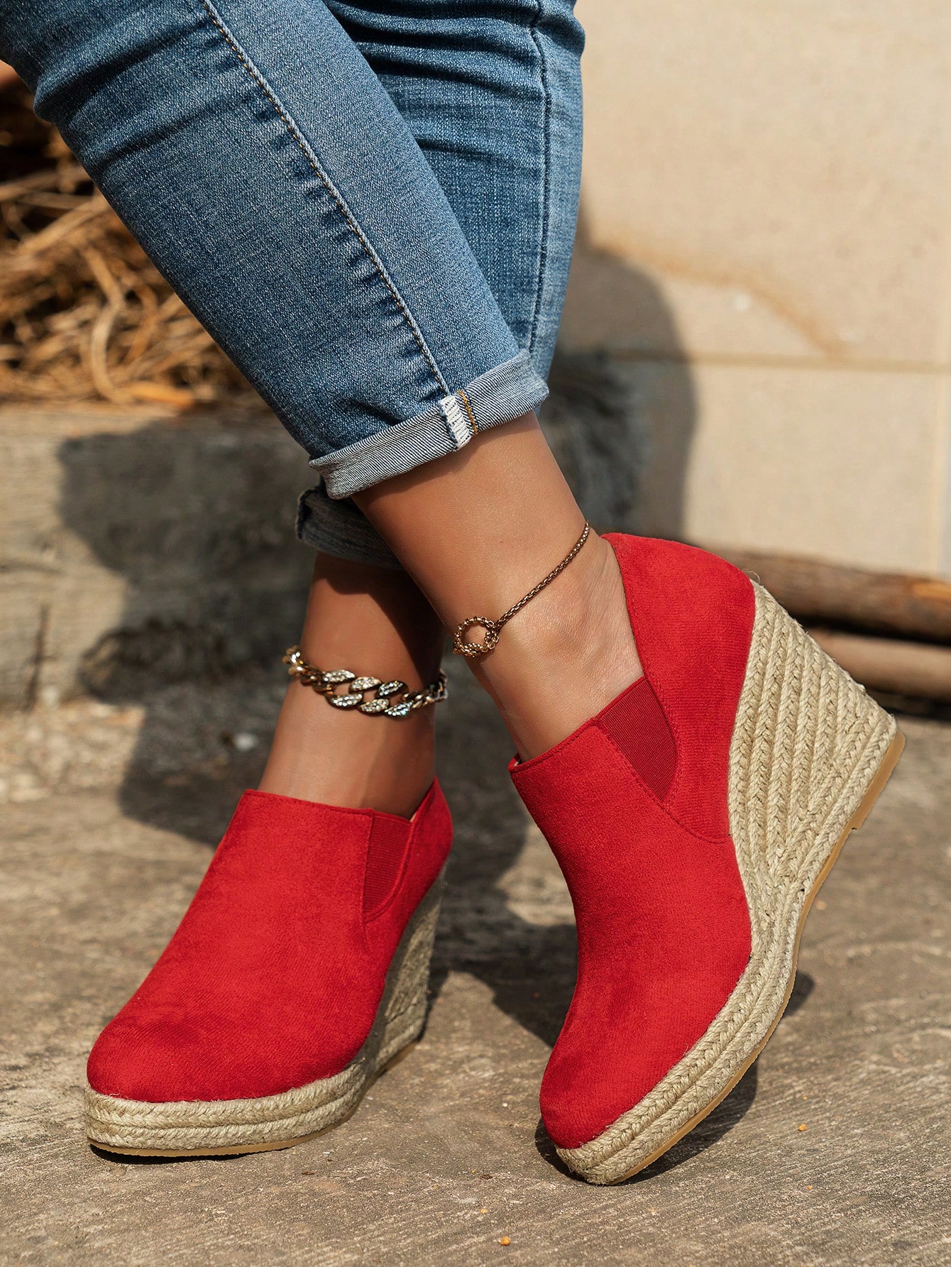 In Red Women Wedges & Flatform