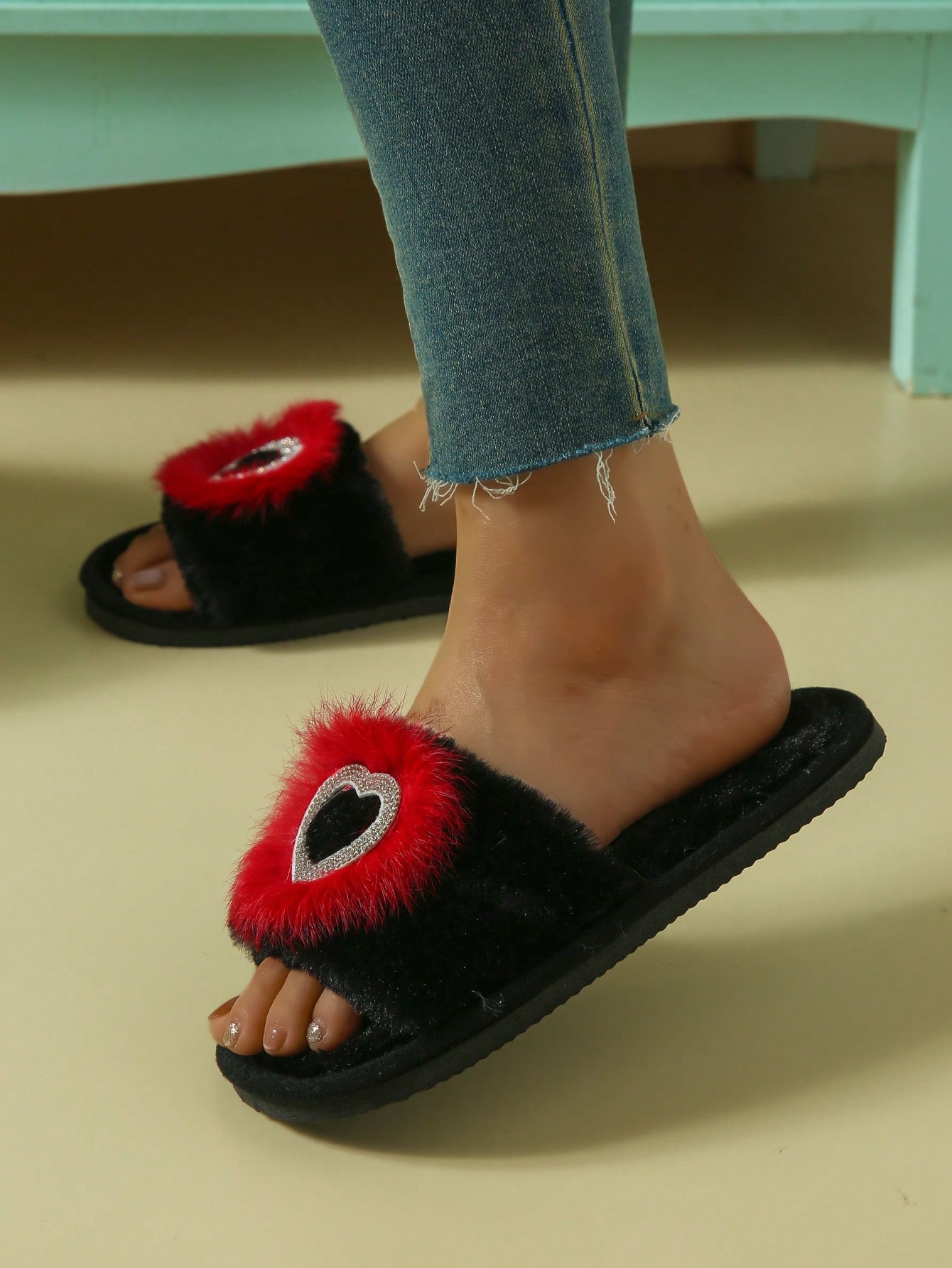 In Red Women Home Slippers