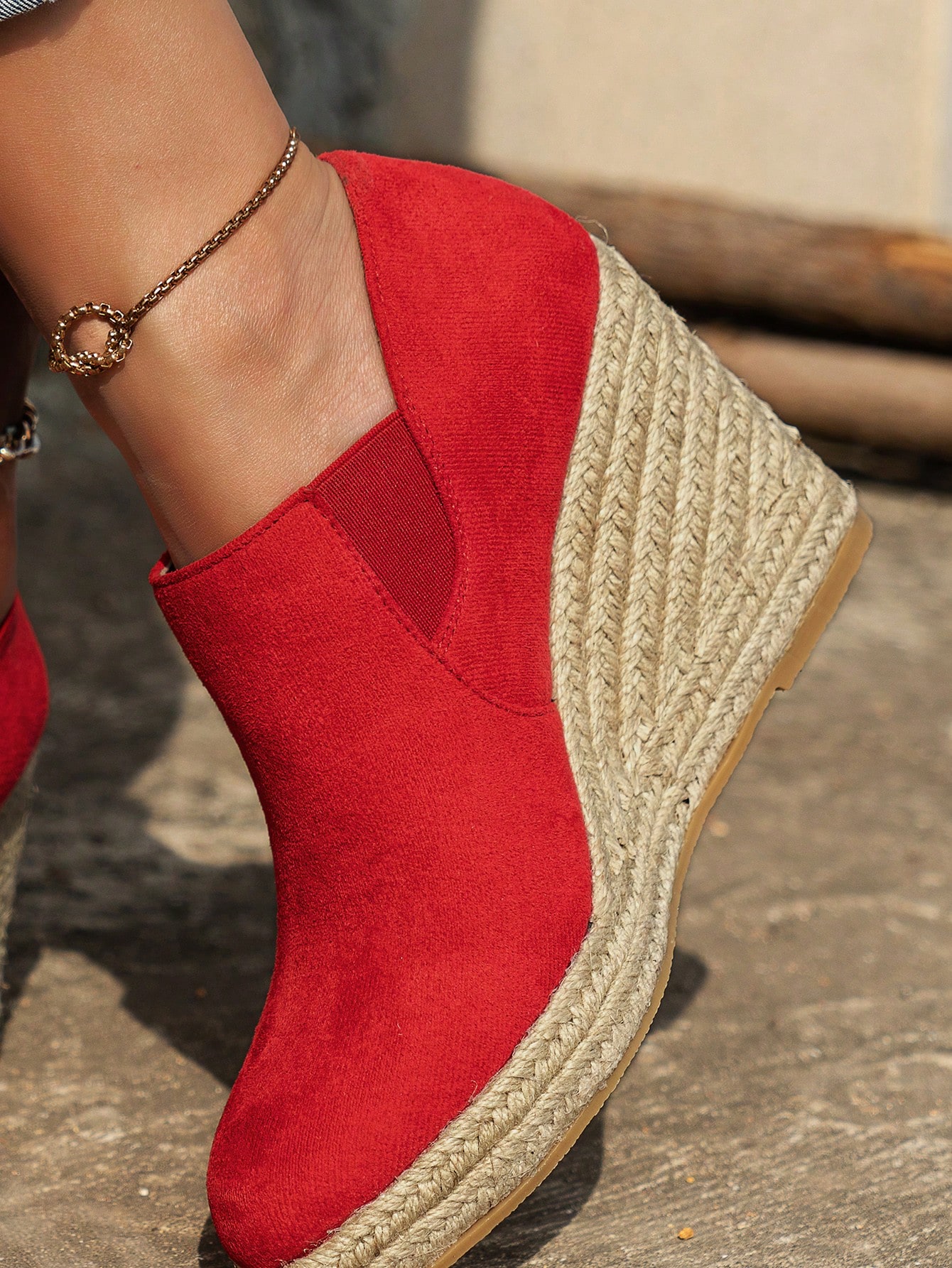 In Red Women Wedges & Flatform