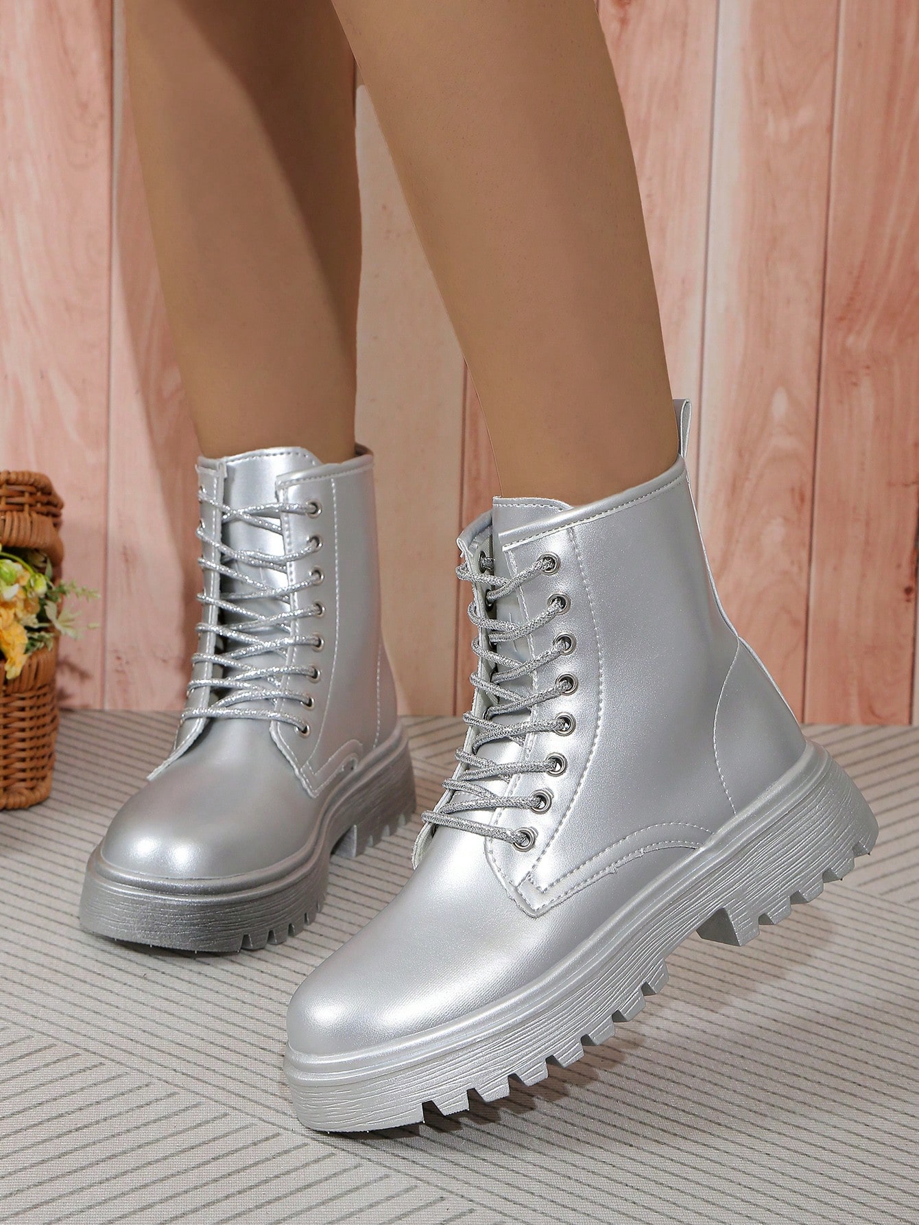 In Silver Women Ankle Boots & Booties