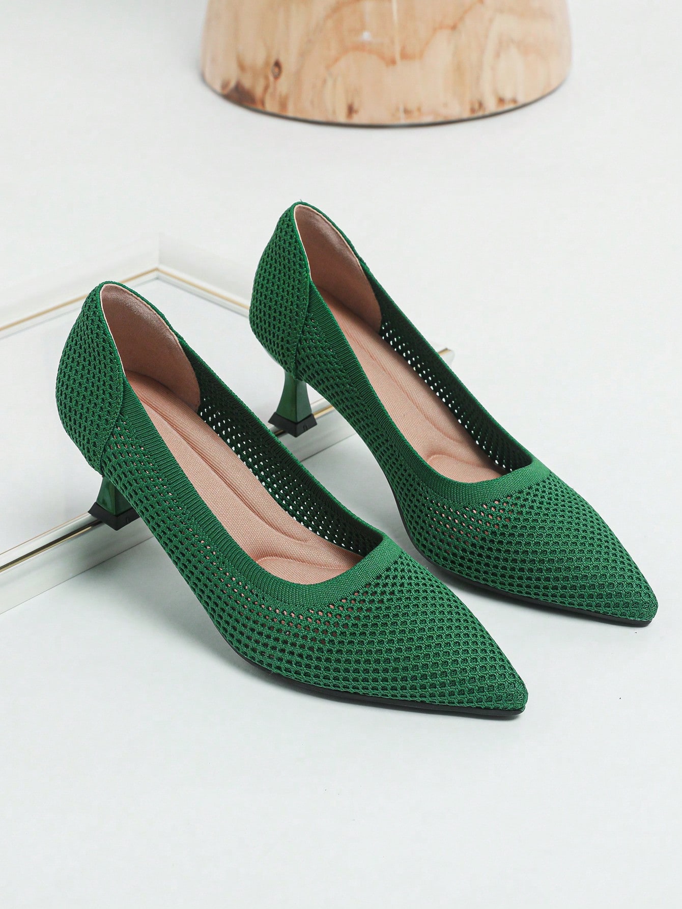 In Green Women Pumps