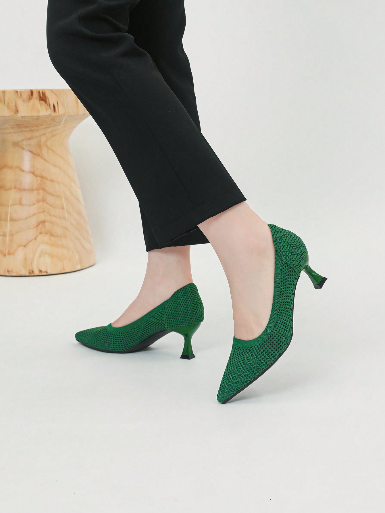 In Green Women Pumps