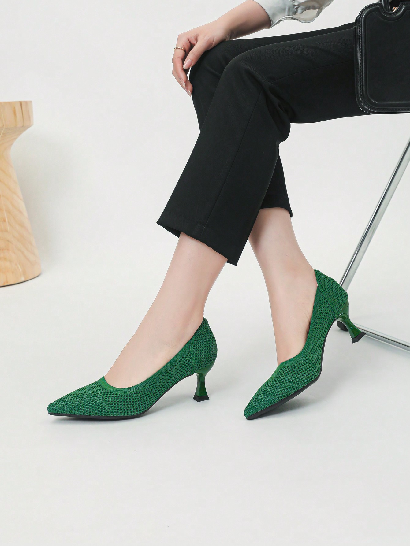 In Green Women Pumps