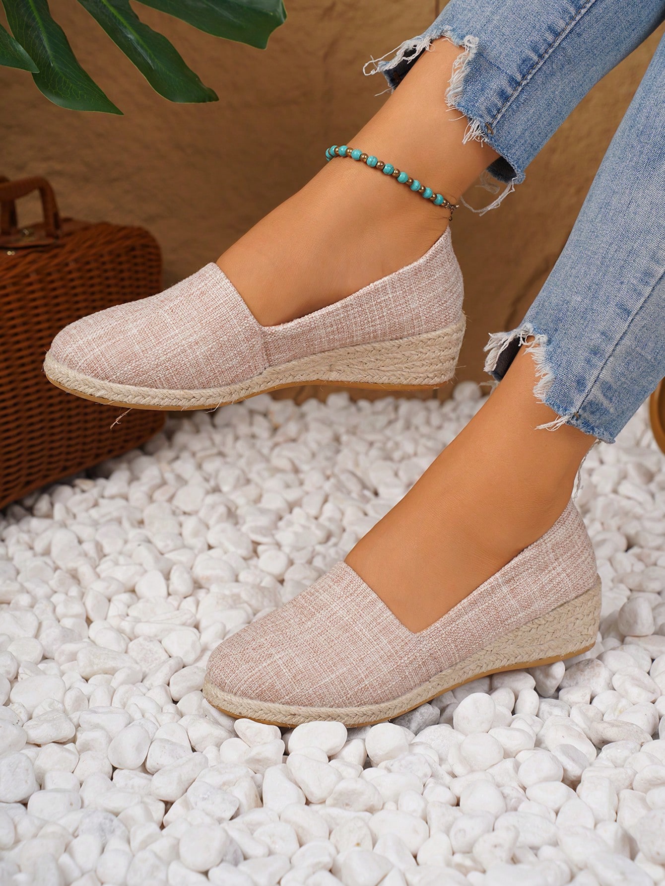 In Beige Women Wedges & Flatform