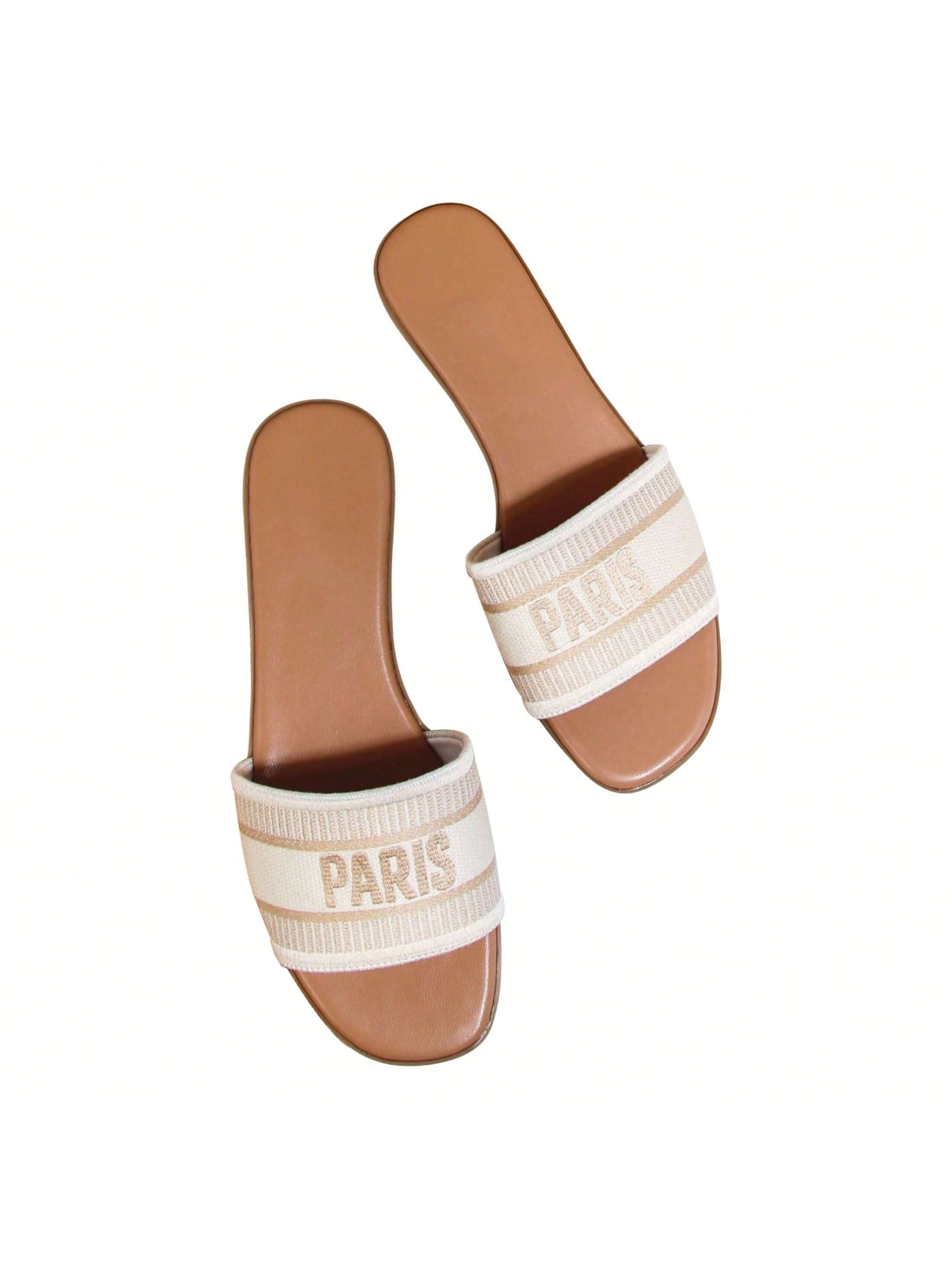 In Beige Women Home Slippers