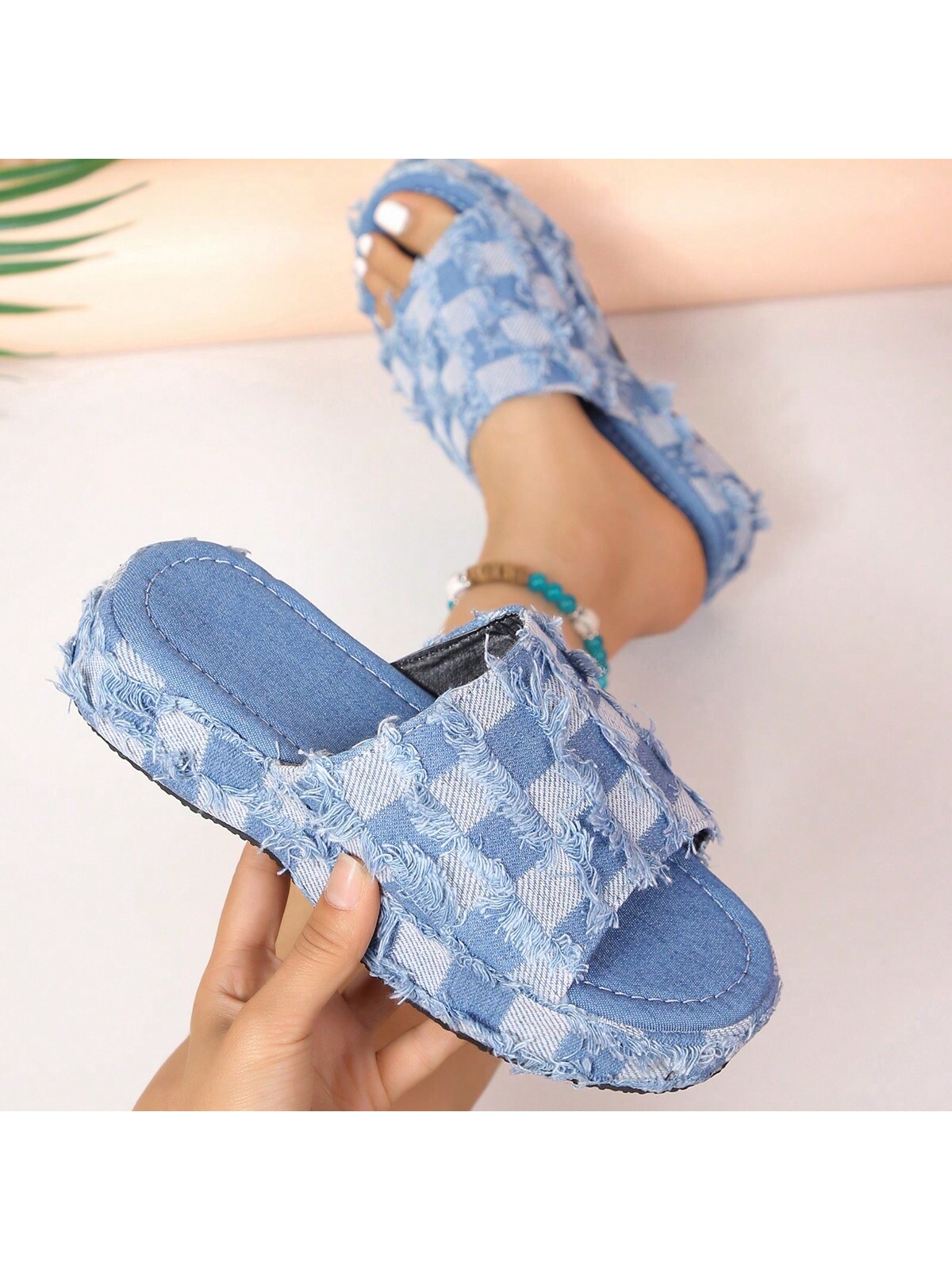 In Blue Women Slippers